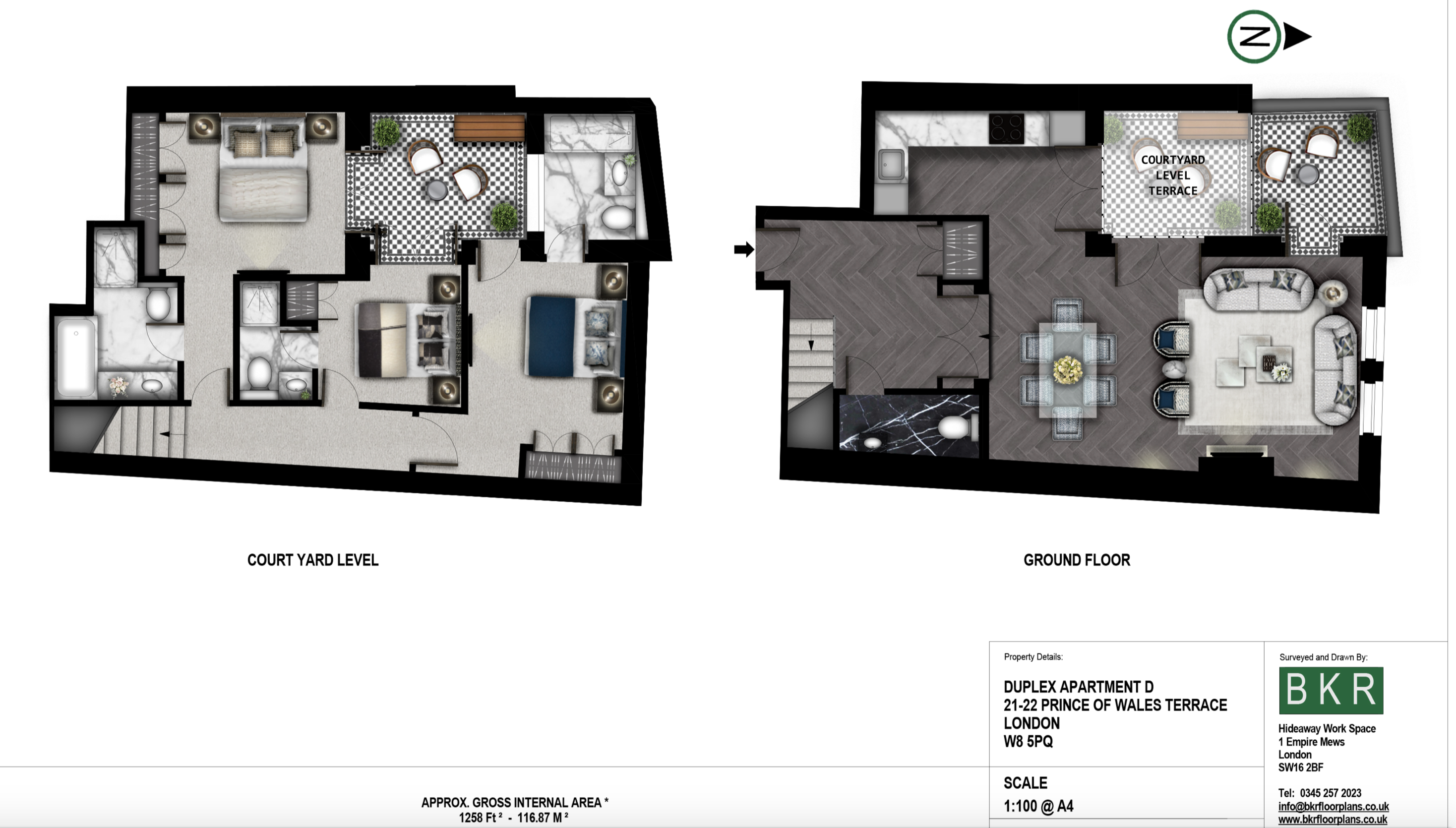 Prince of Wales Terrace, London floorplan