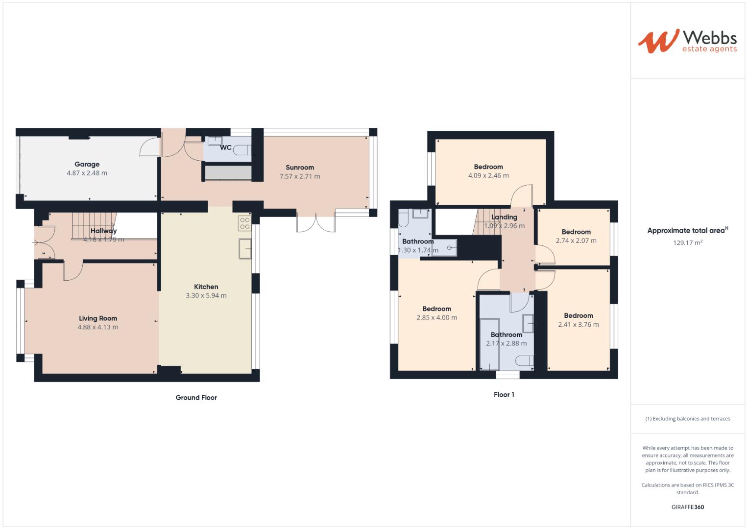 84, The Parkway, Walsall floorplan
