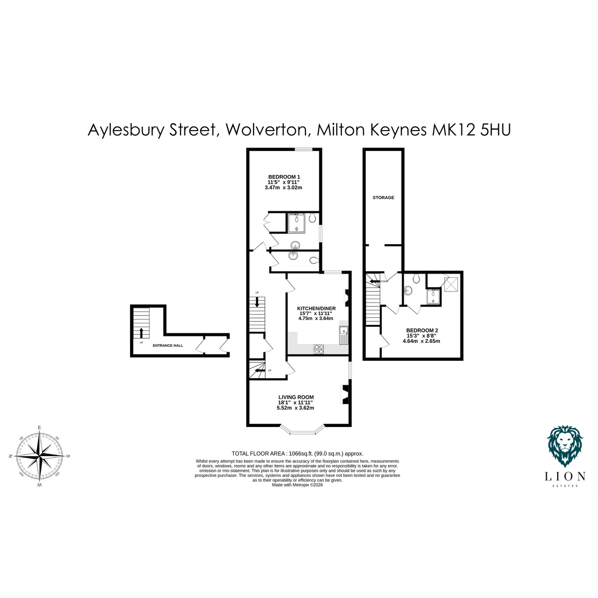 78c, Aylesbury Street, Milton Keynes floorplan