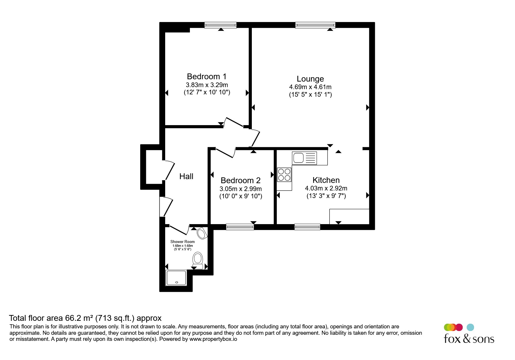 Flat 9, 237, Albert Road, Plymouth floorplan