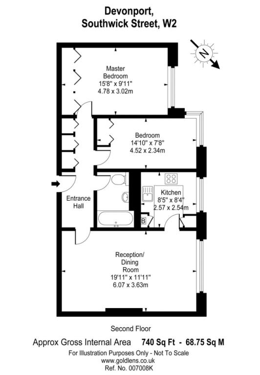 2 Bedrooms Flat for sale in Southwick Street, London W2