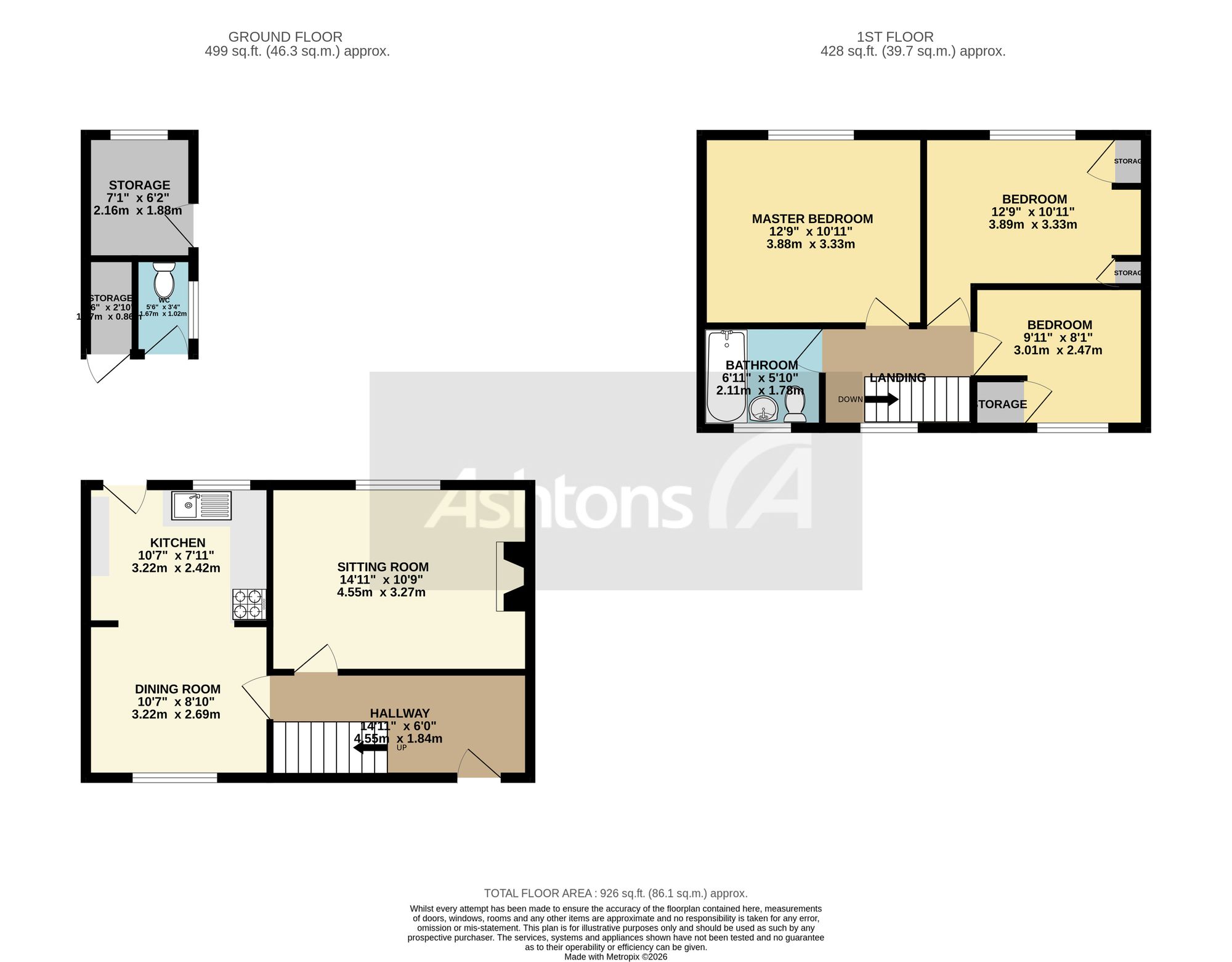 6 Clifton Close, Warrington floorplan