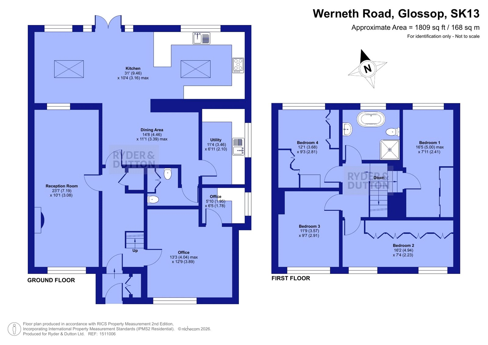 22, Werneth Road, Derbyshire floorplan