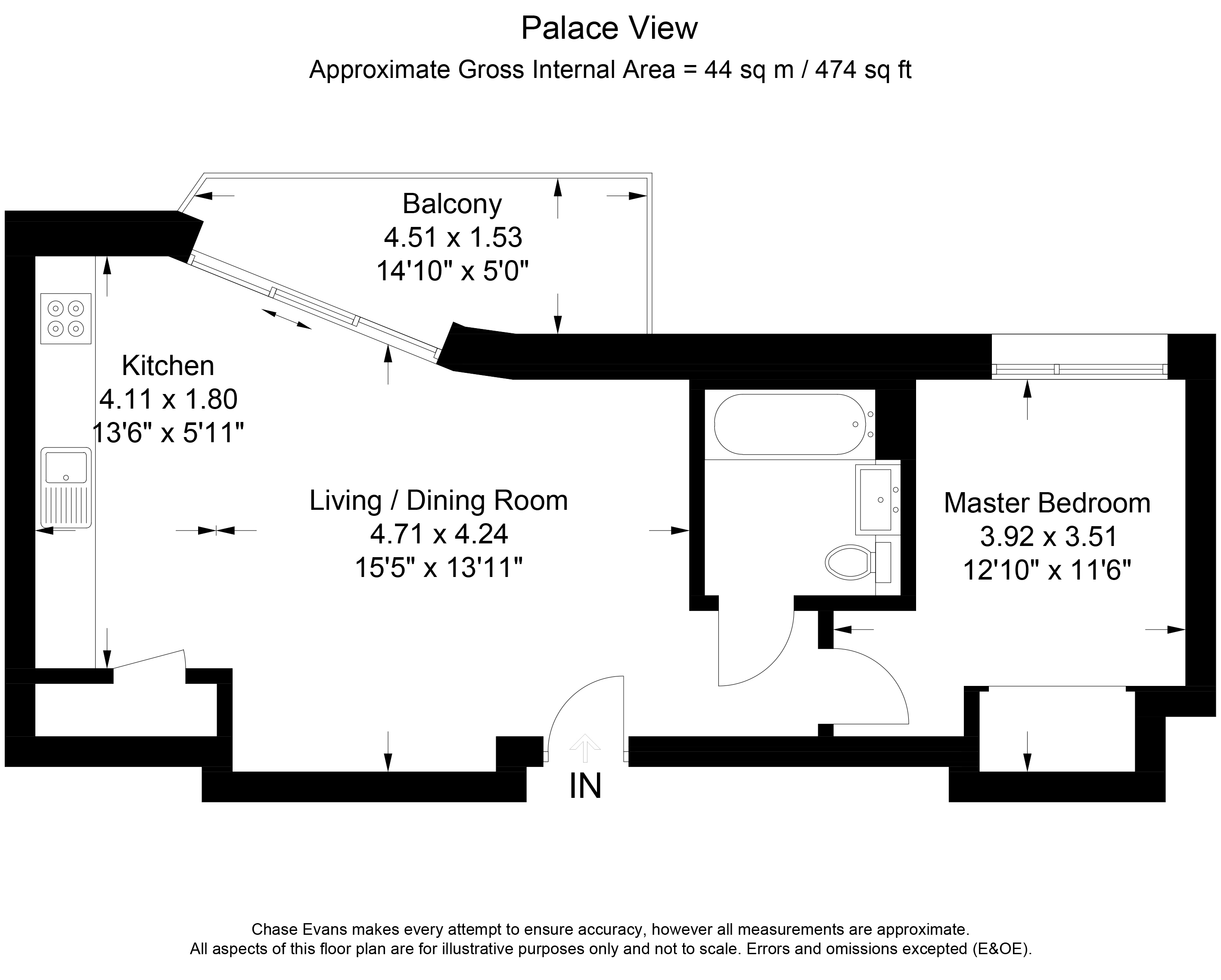 1 Bedrooms Flat to rent in Palace View, Lambeth, London SE1