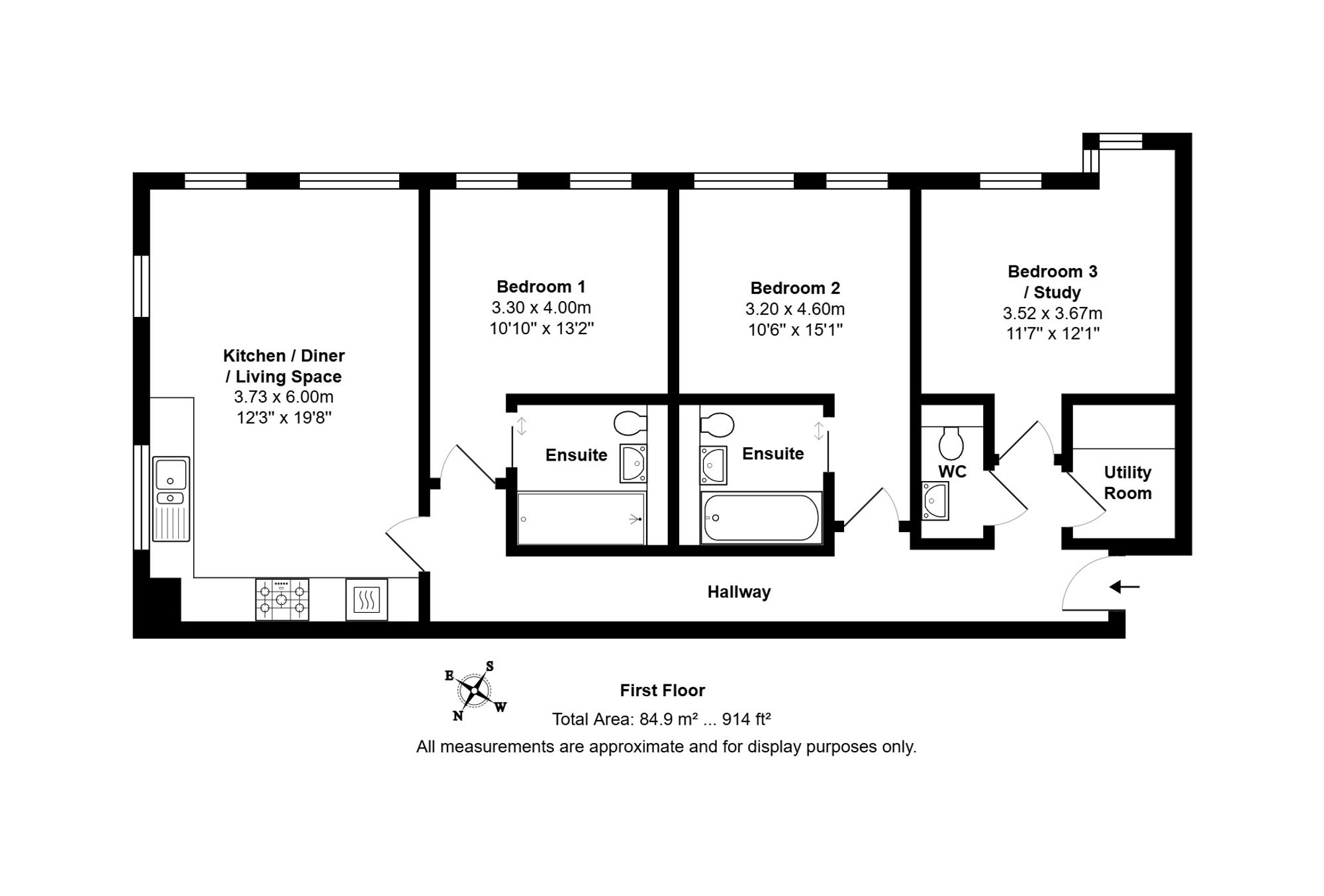 Apt 7, Simpson House 11 Windsor Court, Clarence Drive, Harrogate floorplan
