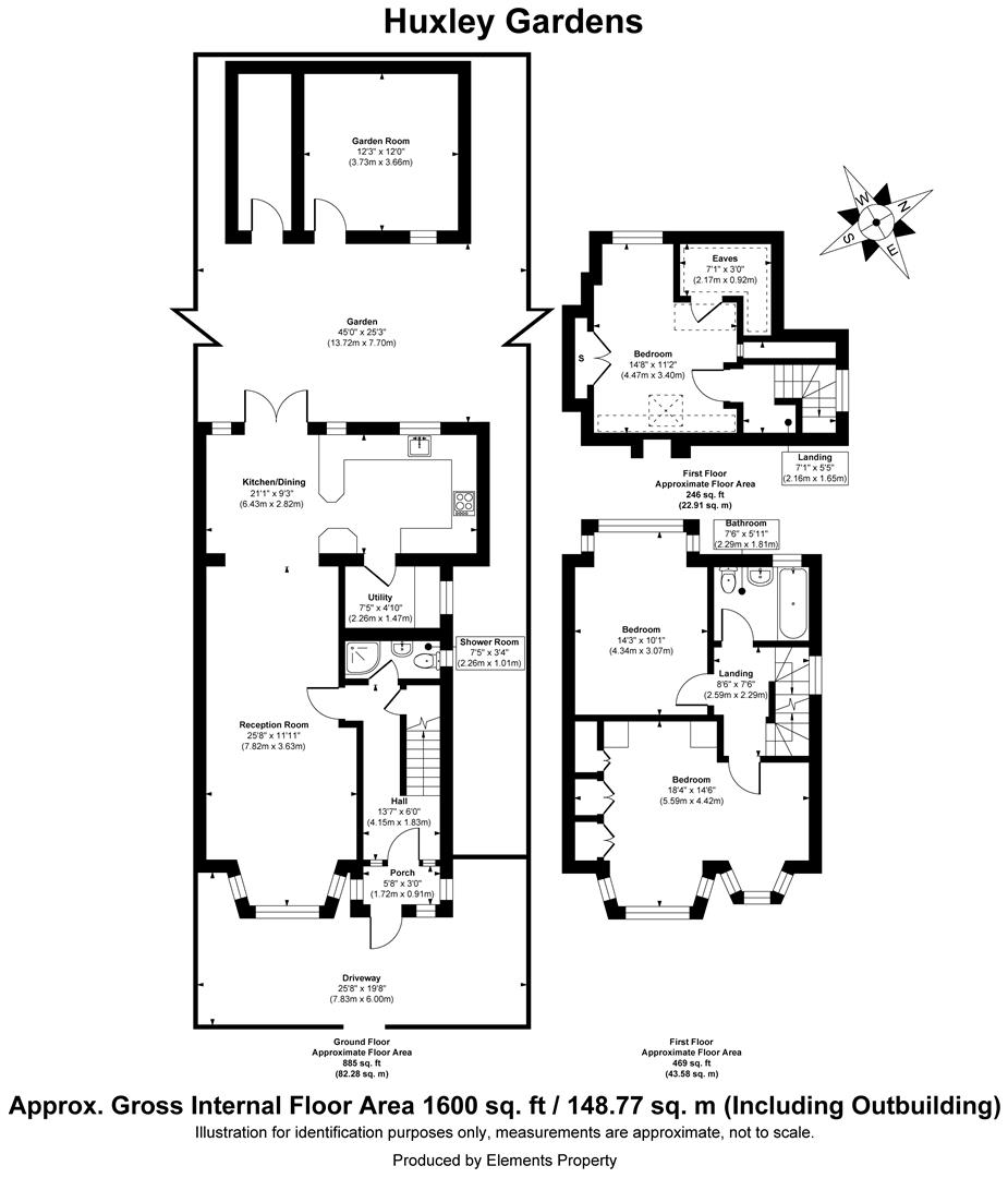 17, Huxley Gardens, London floorplan