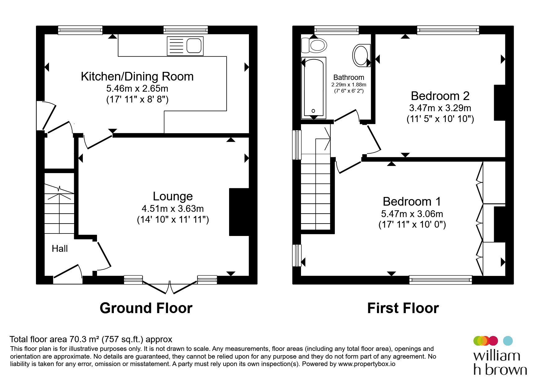 115, Moor End Road, Halifax floorplan