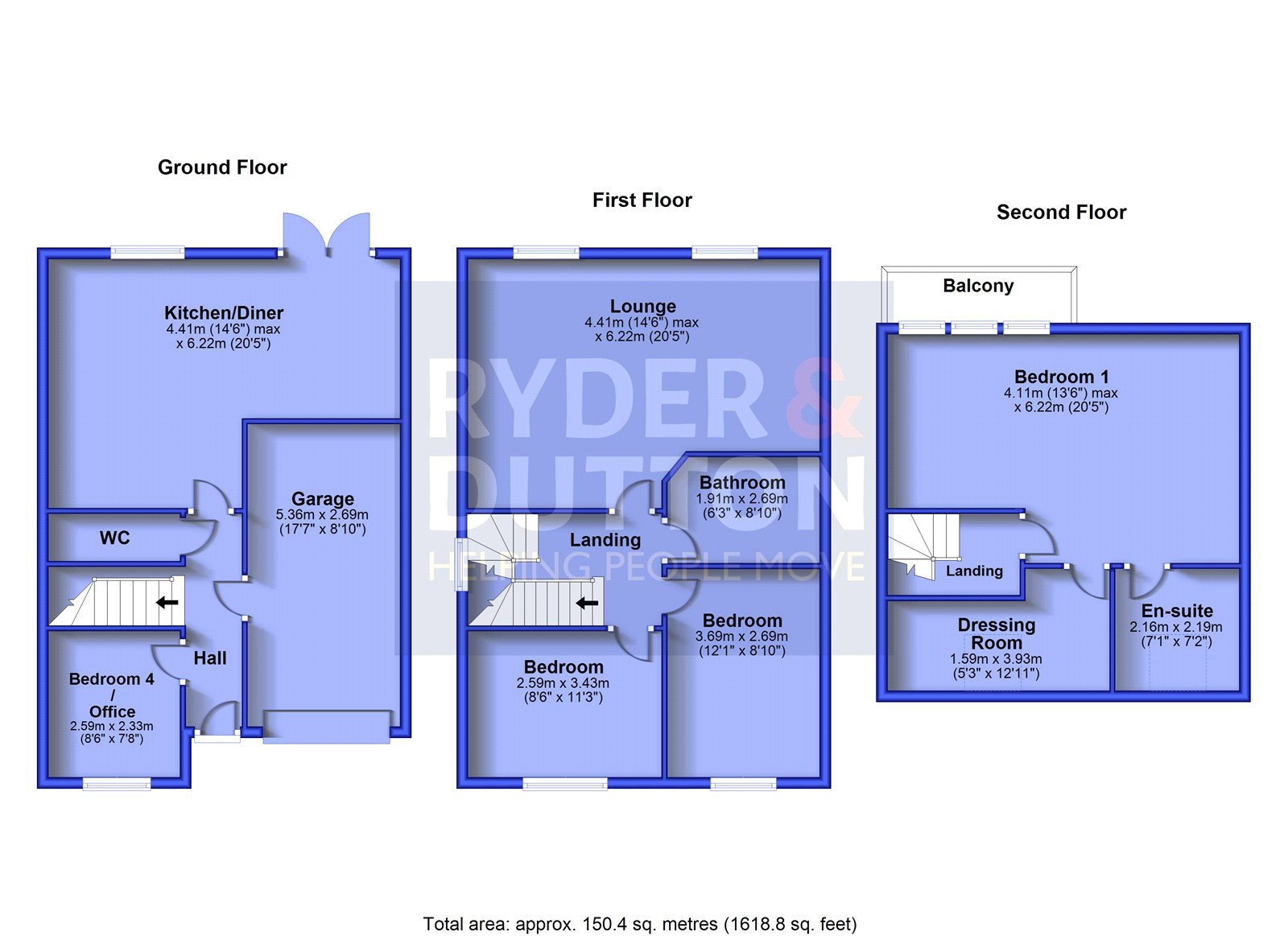 16, Oak Dene Close, Saddleworth floorplan