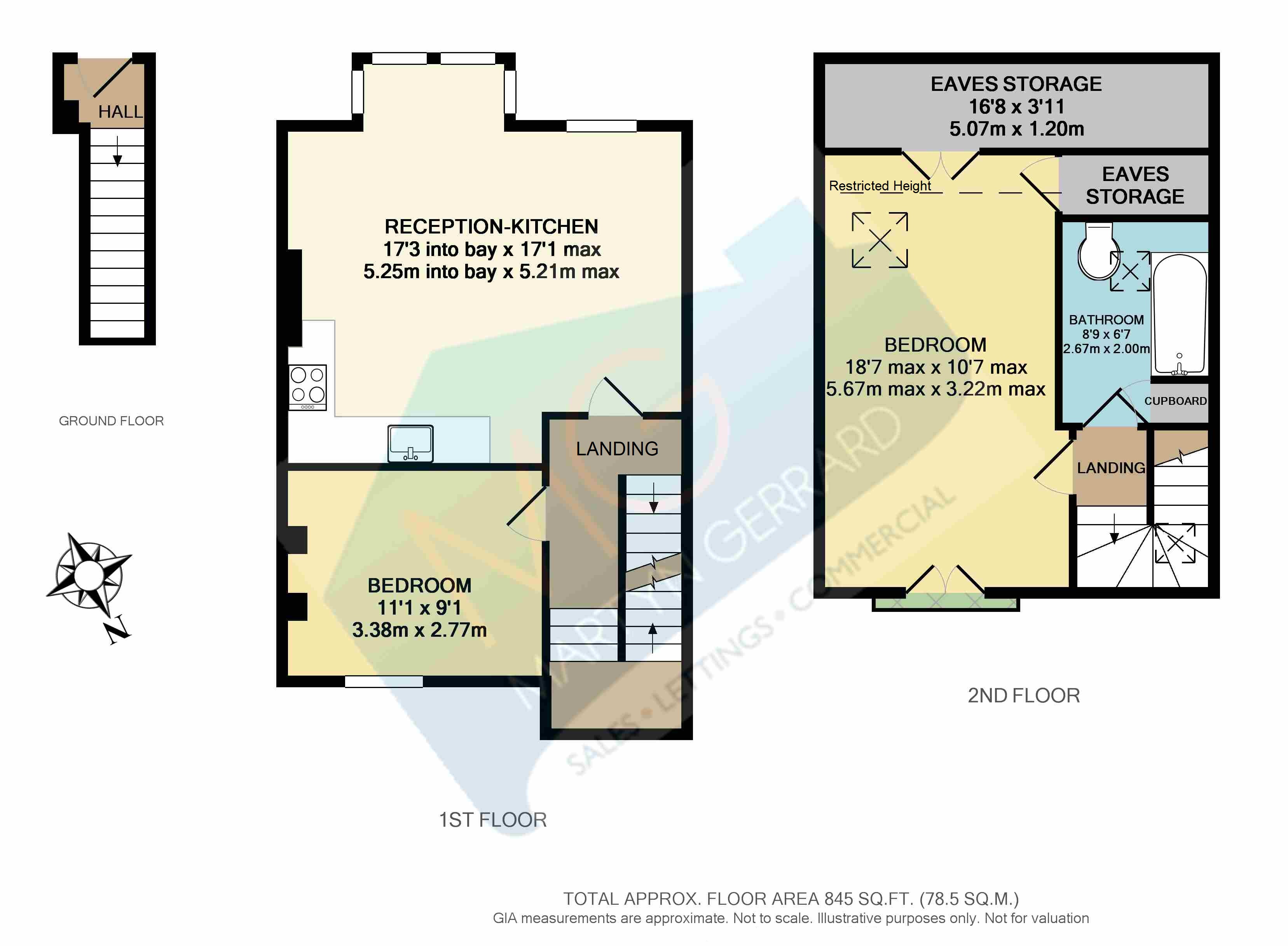 Flat 2, 97, Lichfield Grove, London floorplan