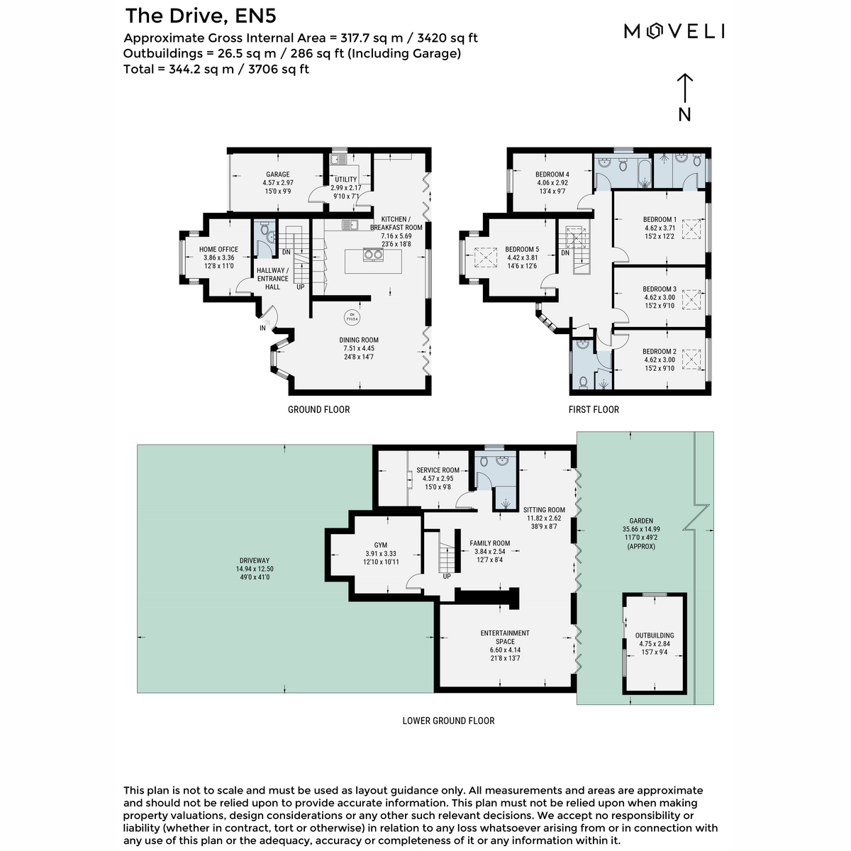 1, The Drive, Barnet floorplan