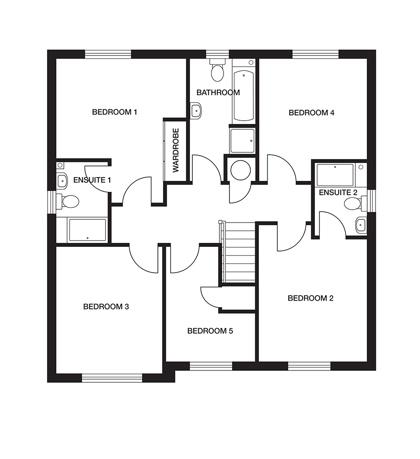 Plot 163, The Jedburgh, 41, Lampmaker Drive, Hamilton floorplan