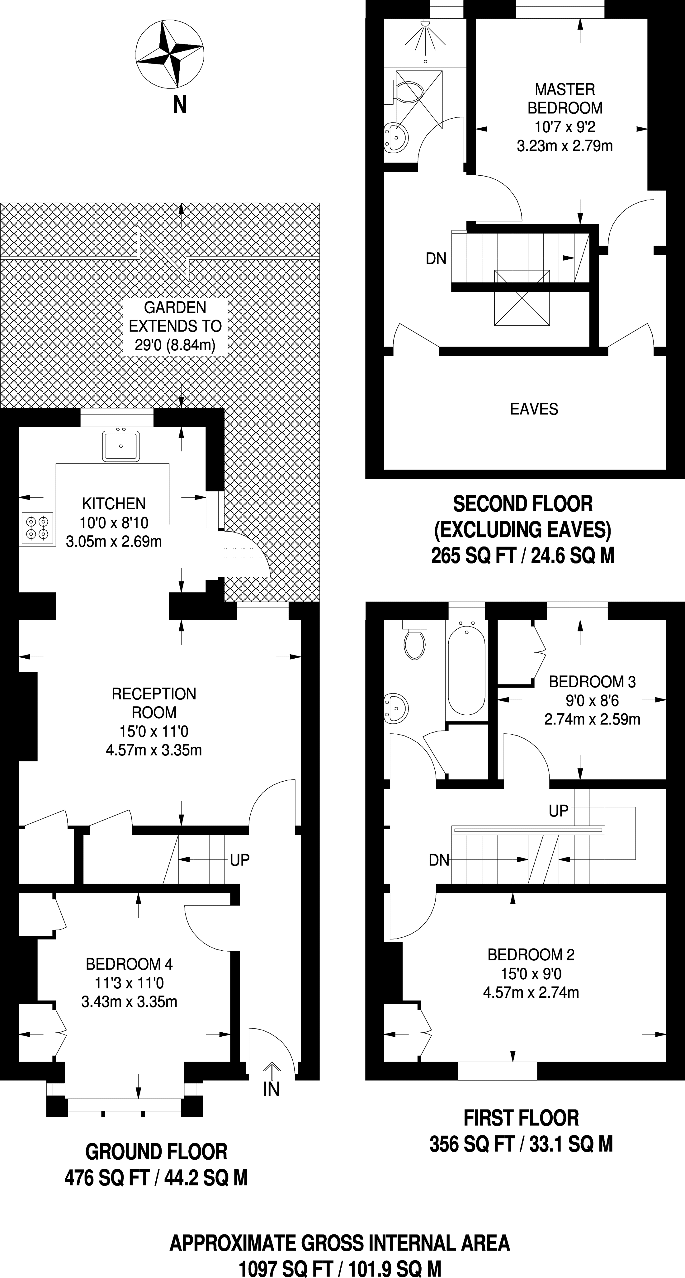 4 Bedrooms Terraced house to rent in Blackshaw Road, Tooting SW17