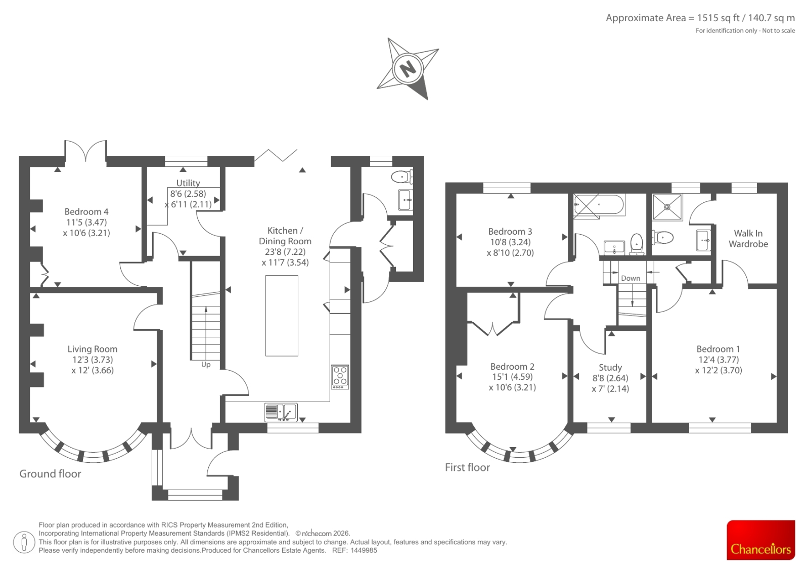 1 REDHILL AVENUE, Redhill Avenue, Hereford floorplan