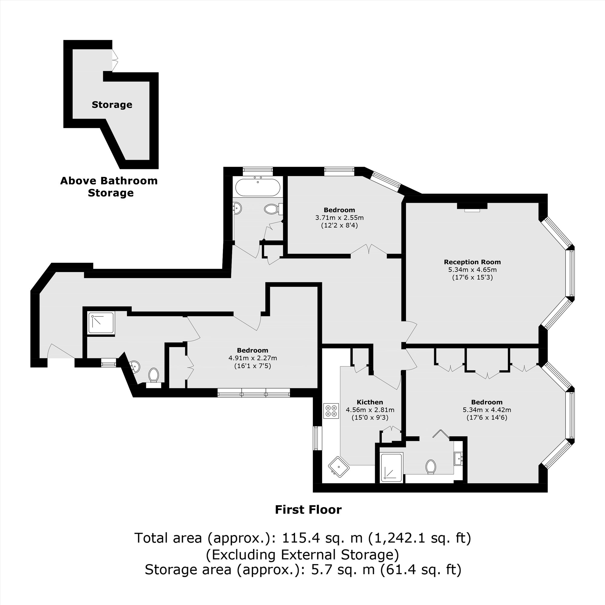 103A, Ashley Gardens, London floorplan
