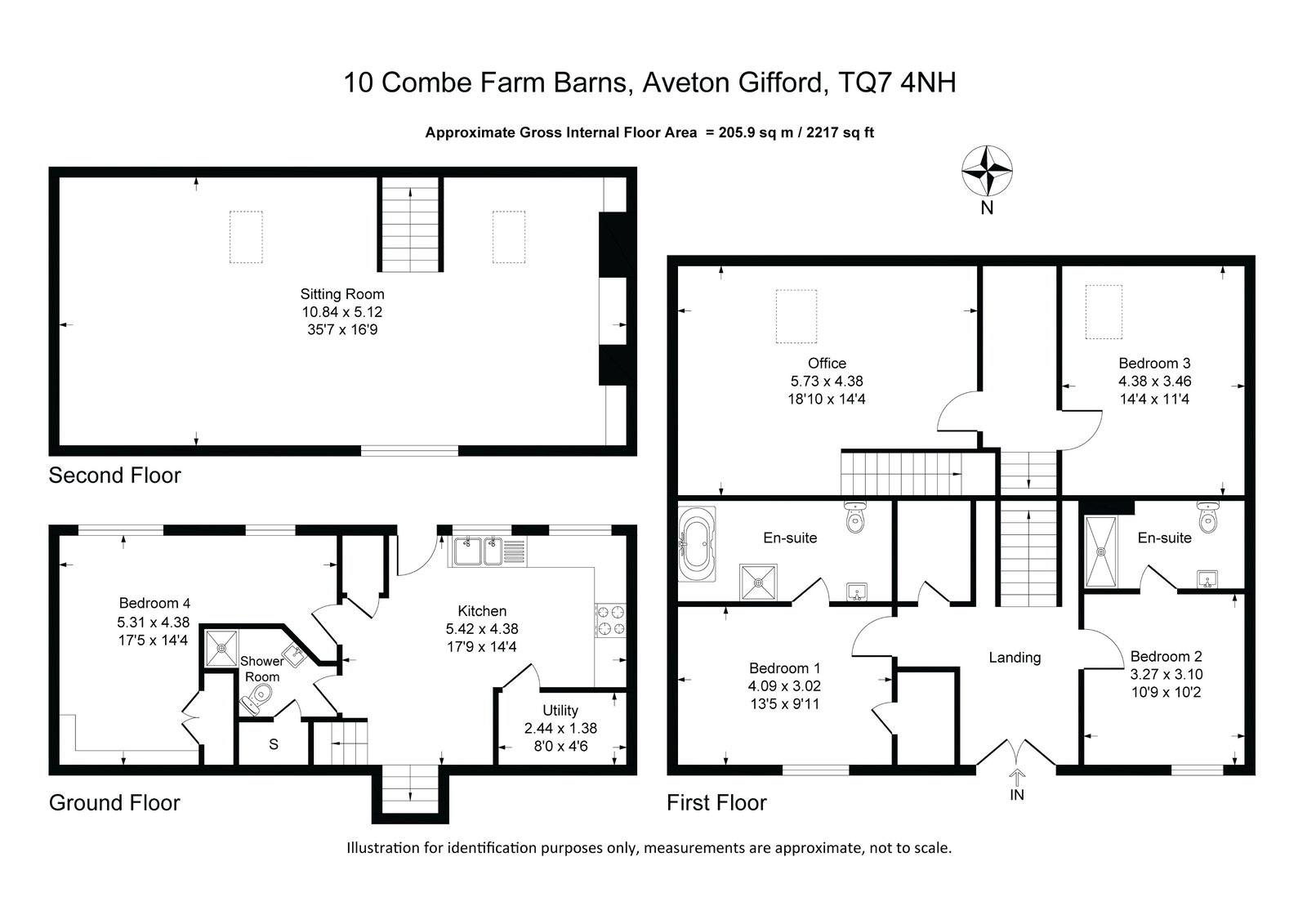 10 Combe Farm Barns, Kingsbridge floorplan