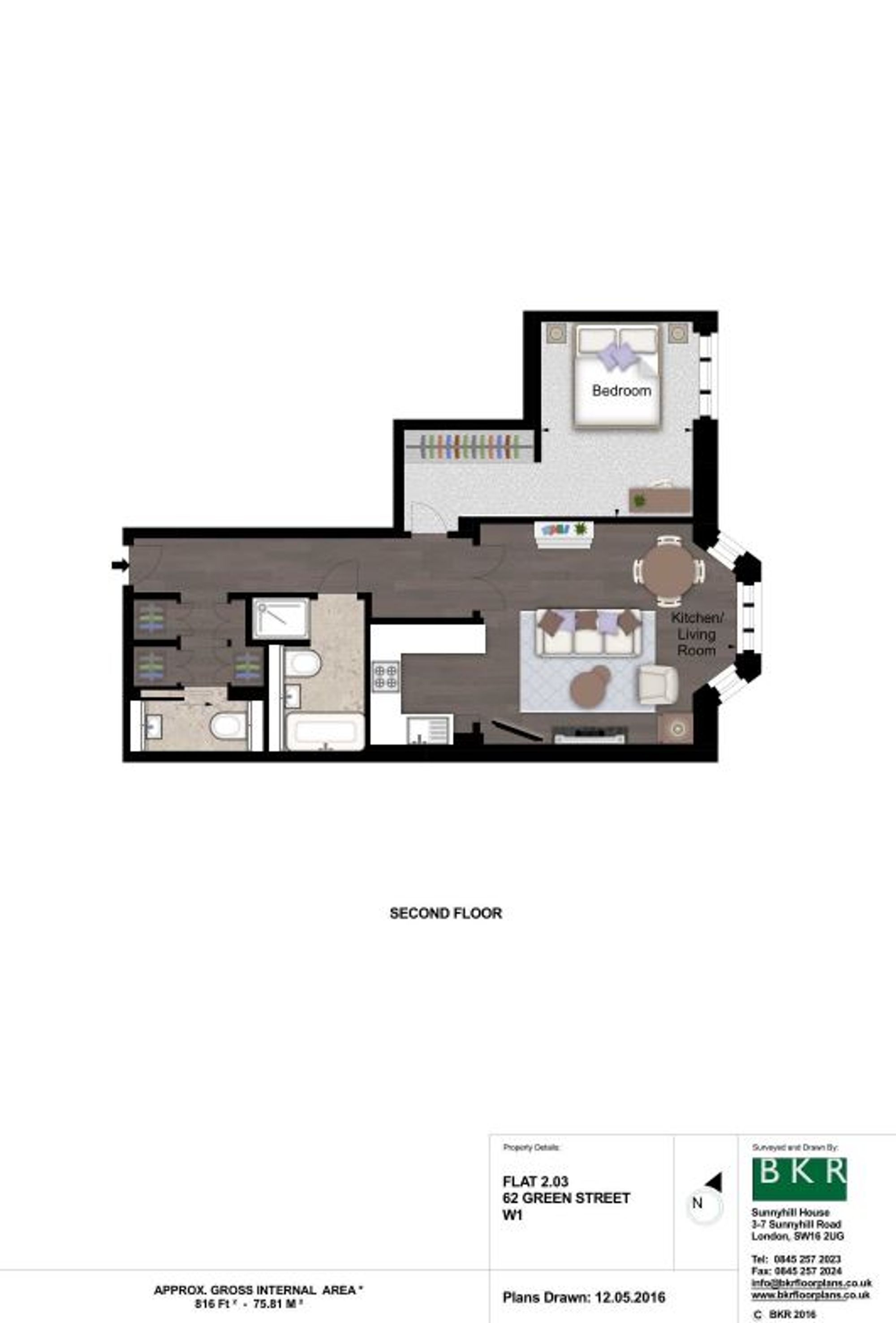 Green Street, Flat 2.03, London, London floorplan