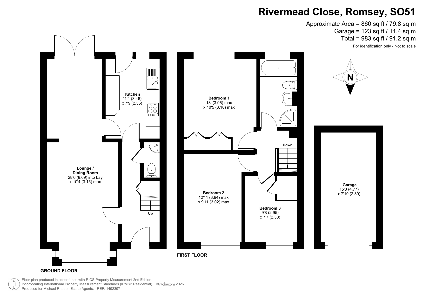 37, Rivermead Close, Hampshire floorplan