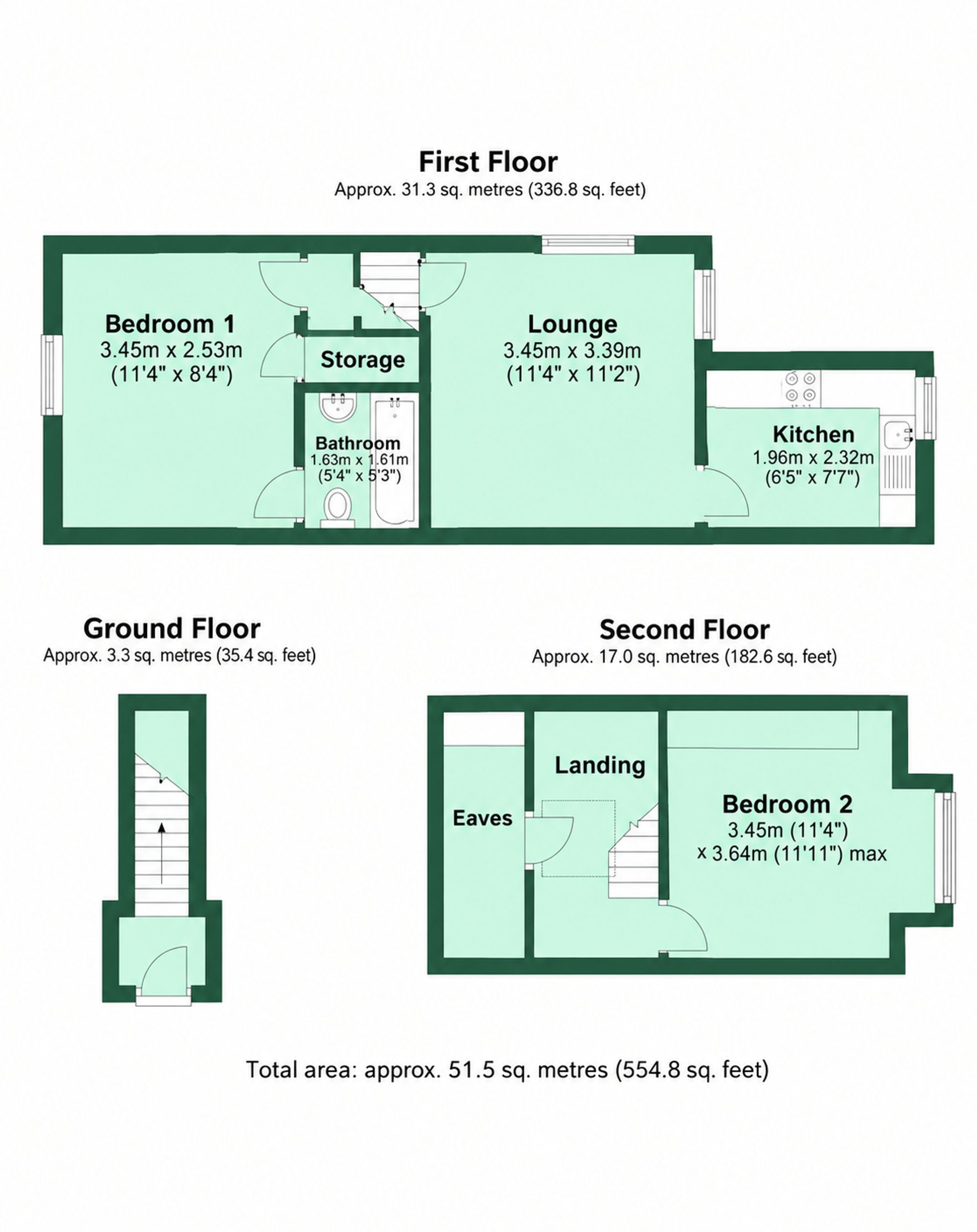 96b Liverpool Road, Watford floorplan