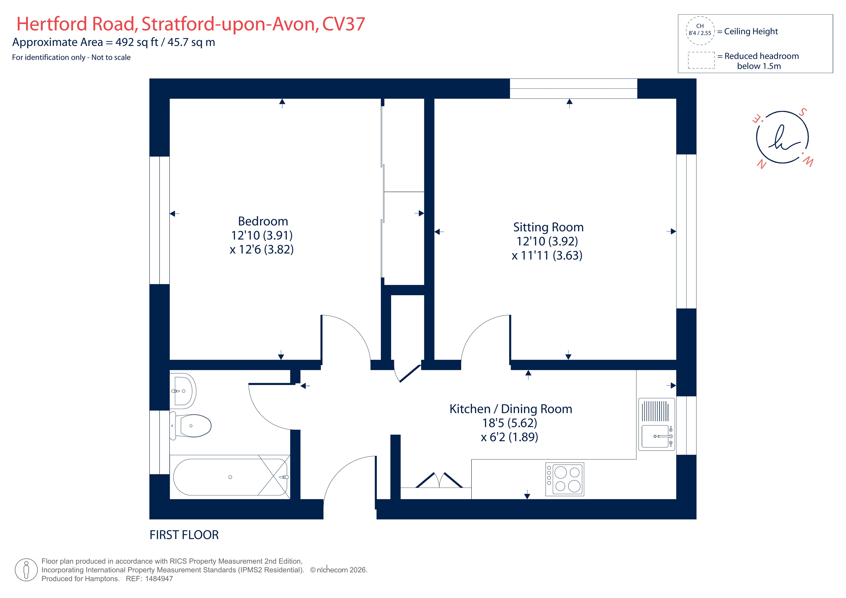35, Hertford Road, Stratford-Upon-Avon floorplan
