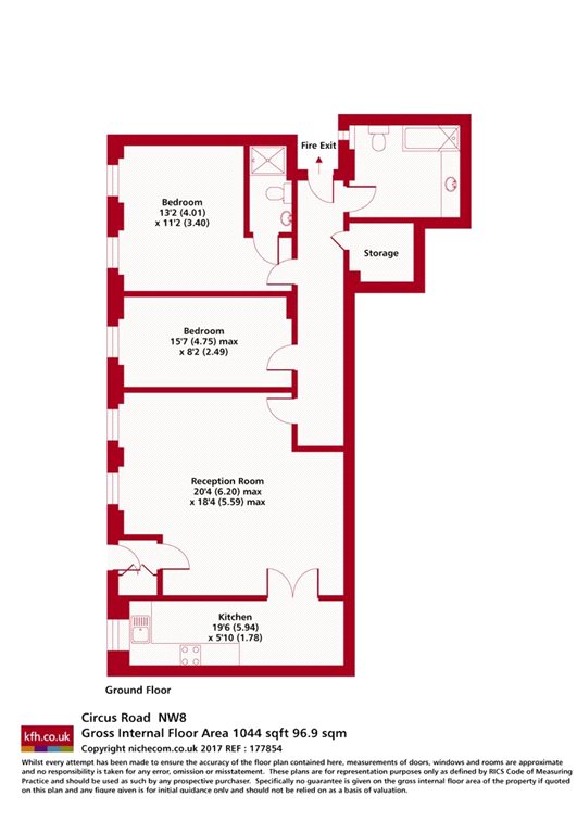 2 Bedrooms Flat to rent in South Lodge, Circus Road, St John's Wood NW8