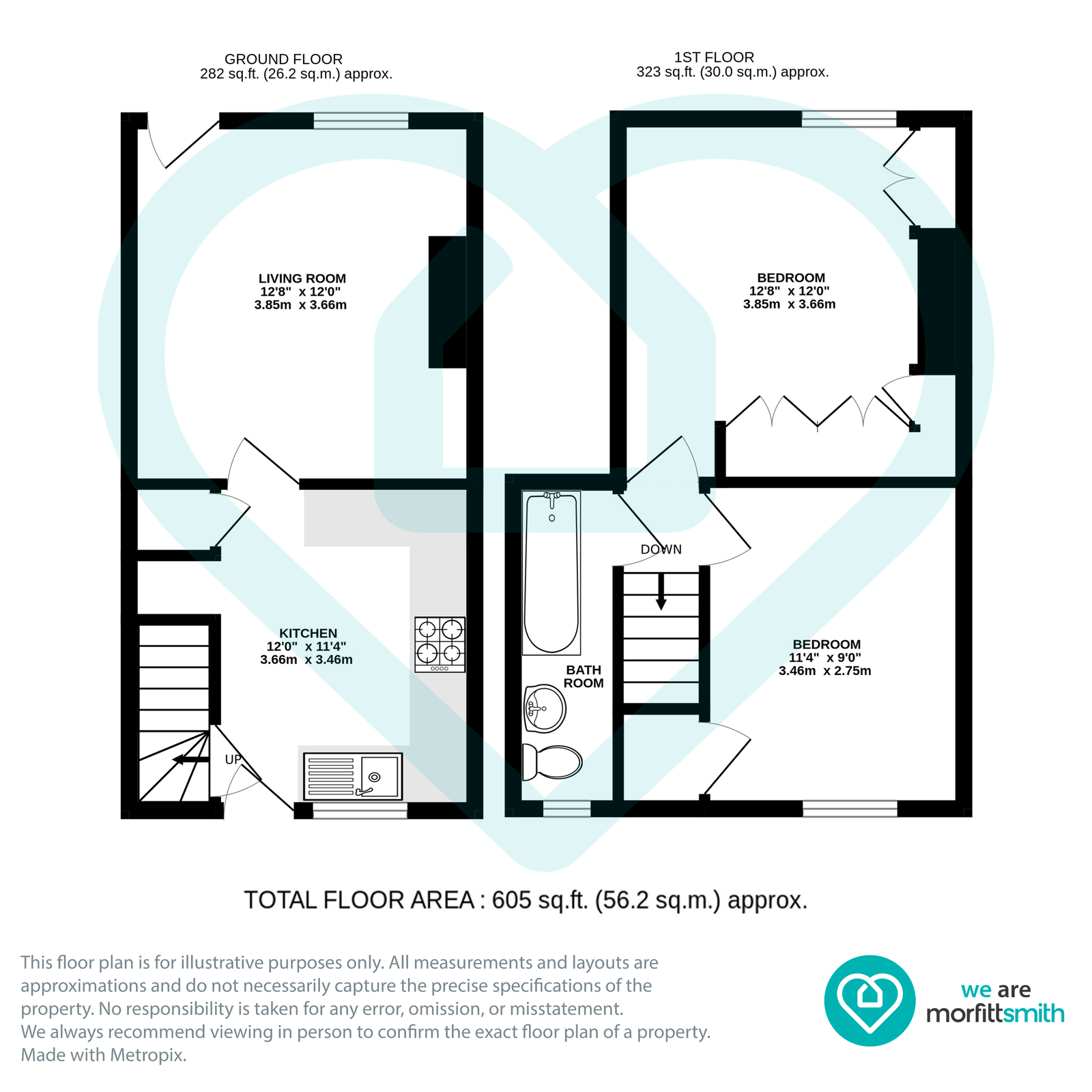 12, Oakland Road, Sheffield floorplan
