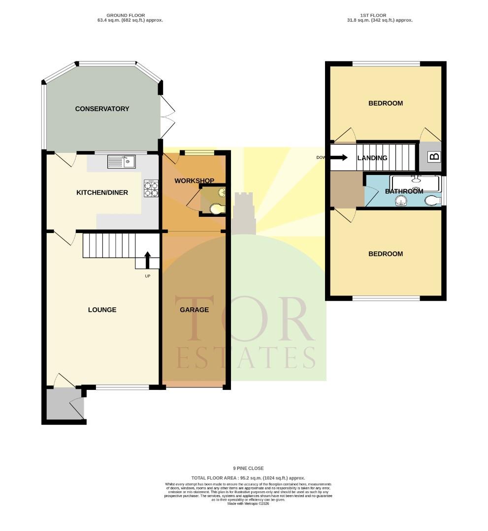 Pine Close, Street floorplan