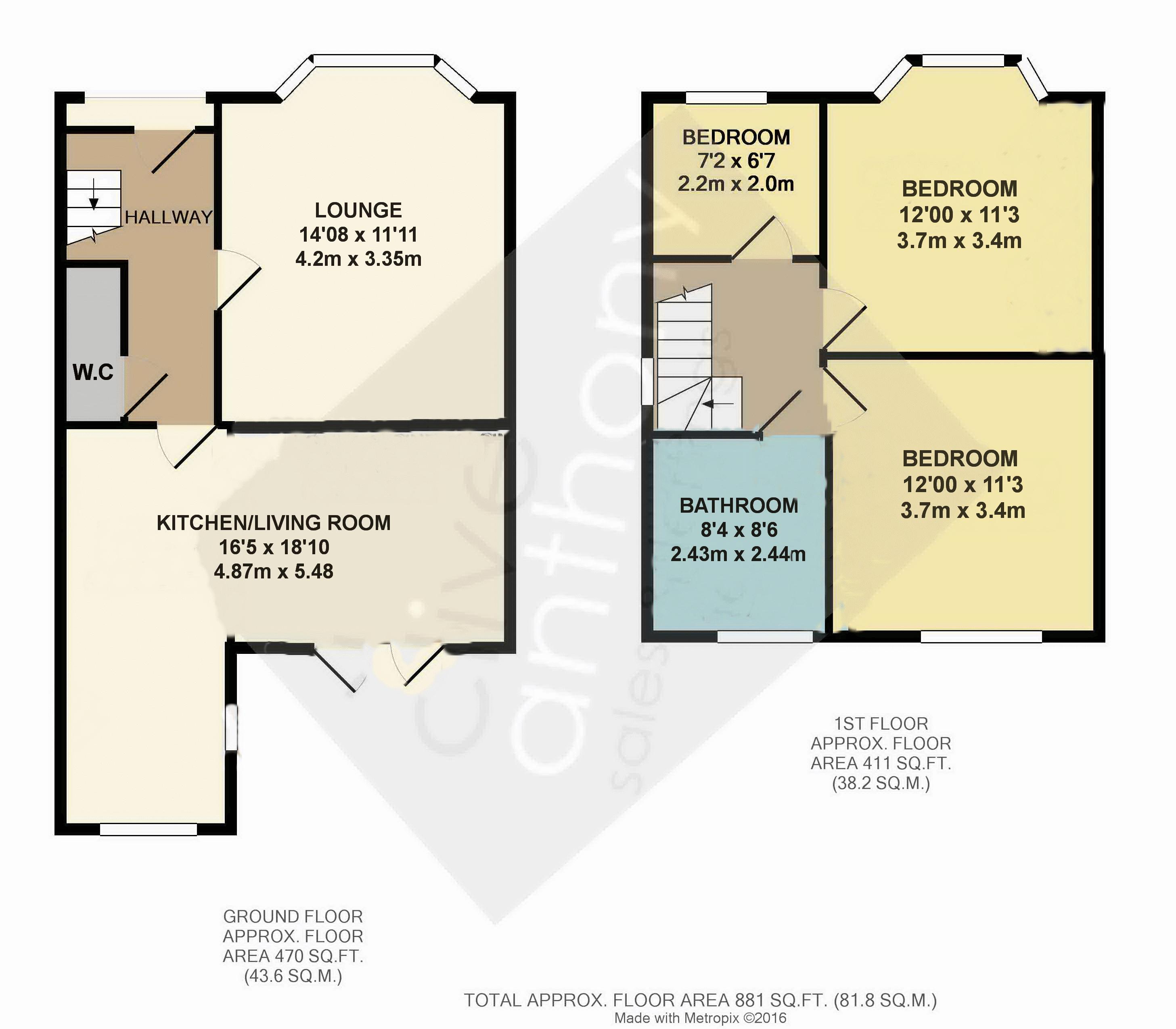 3 Bedrooms Semi-detached house for sale in Mansion Avenue, Whitefield, Manchester M45