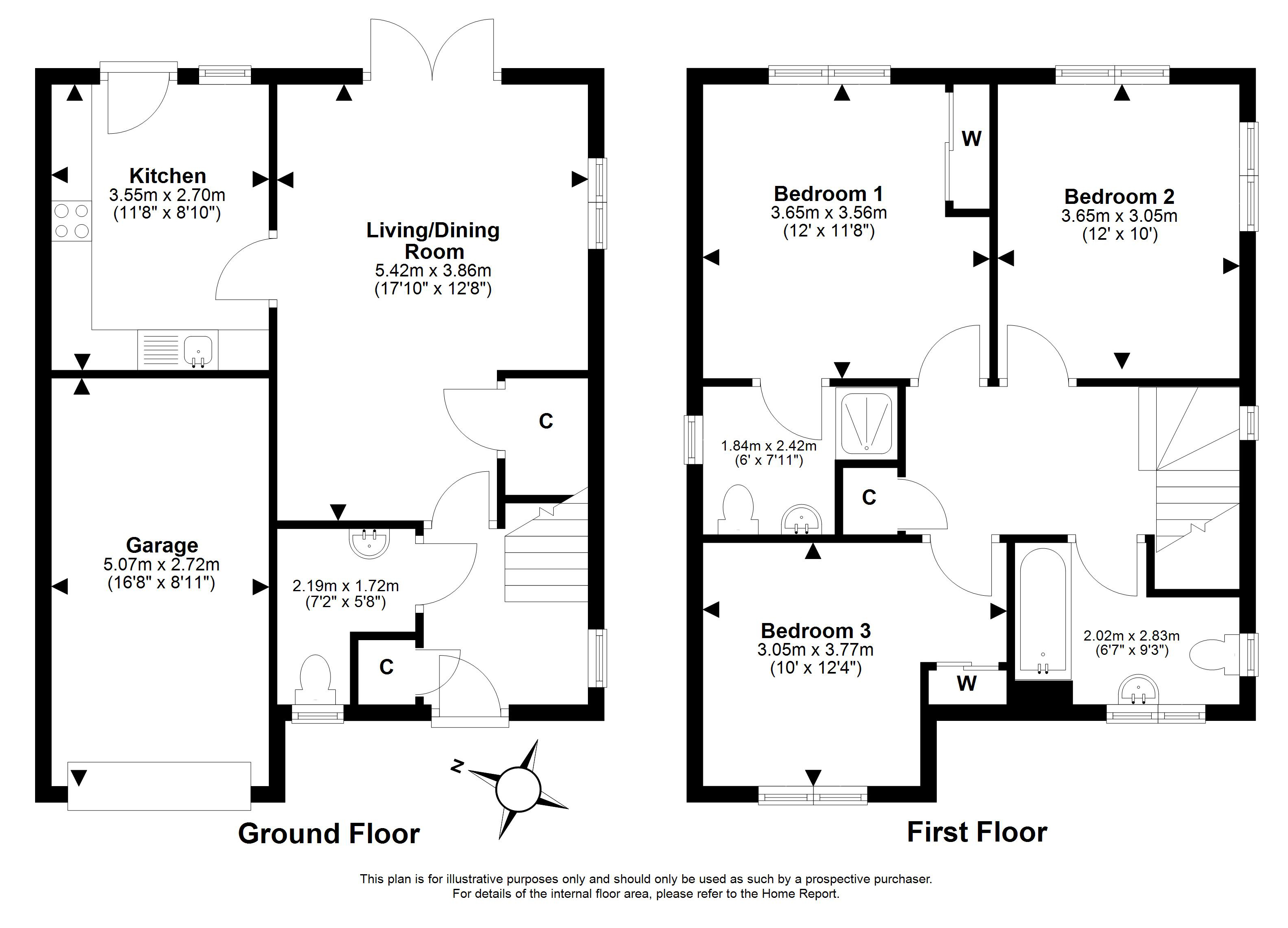 9, Amos Crescent, Corstorphine, Edinburgh floorplan
