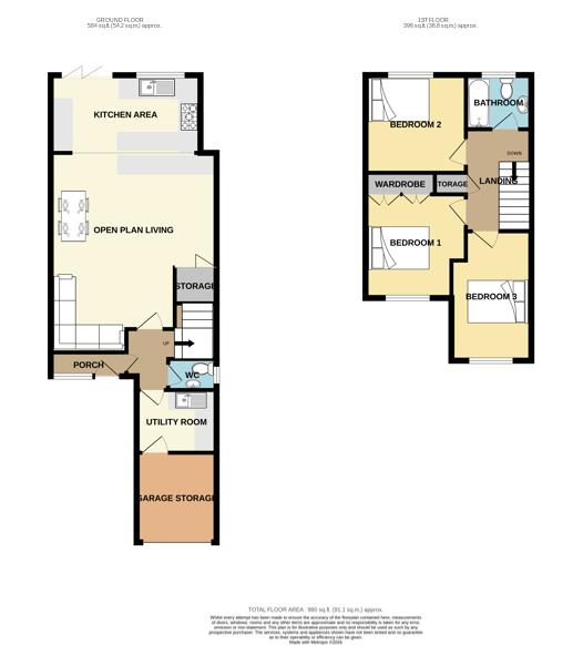 14, Place Crescent, Waterlooville floorplan