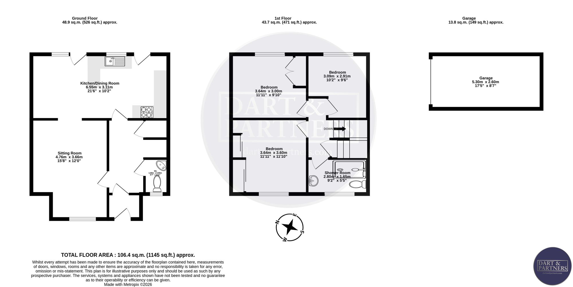 7 Leyfield Walk, Dawlish floorplan