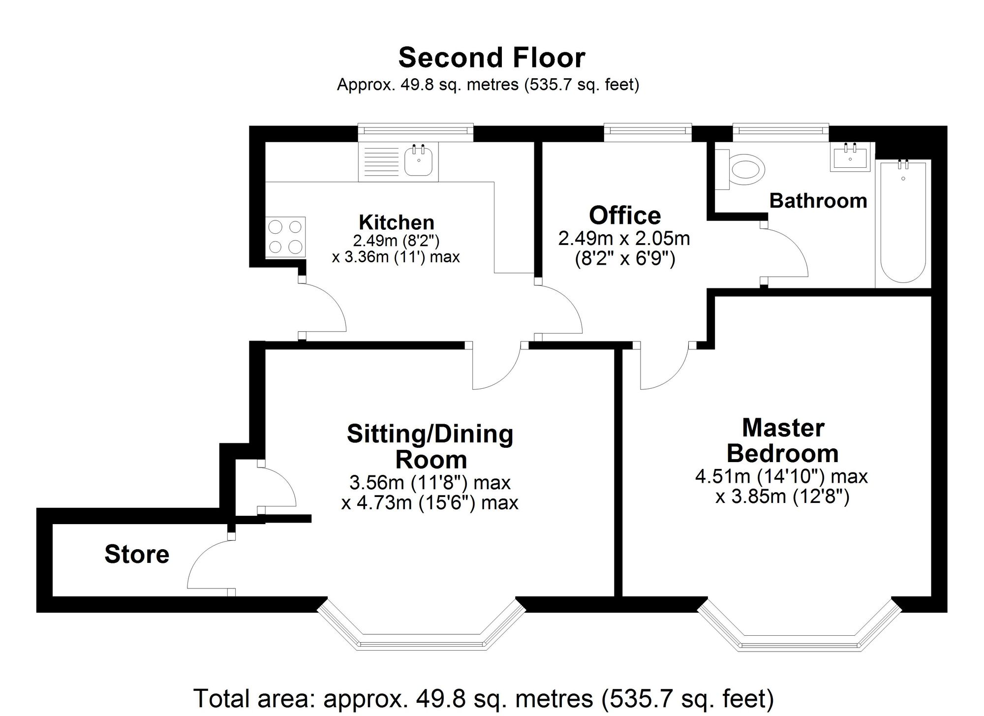 Flat 4, 19 Gloucester Street, Faringdon floorplan