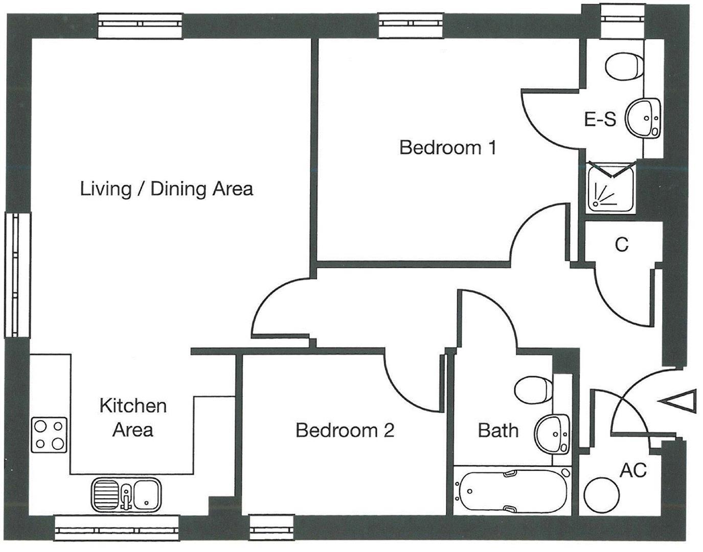 2 Bedrooms Flat to rent in George Stewart Avenue, Faversham ME13