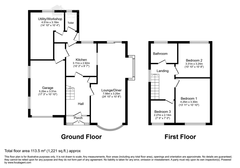25, Grangefields, Stoke-on-Trent floorplan