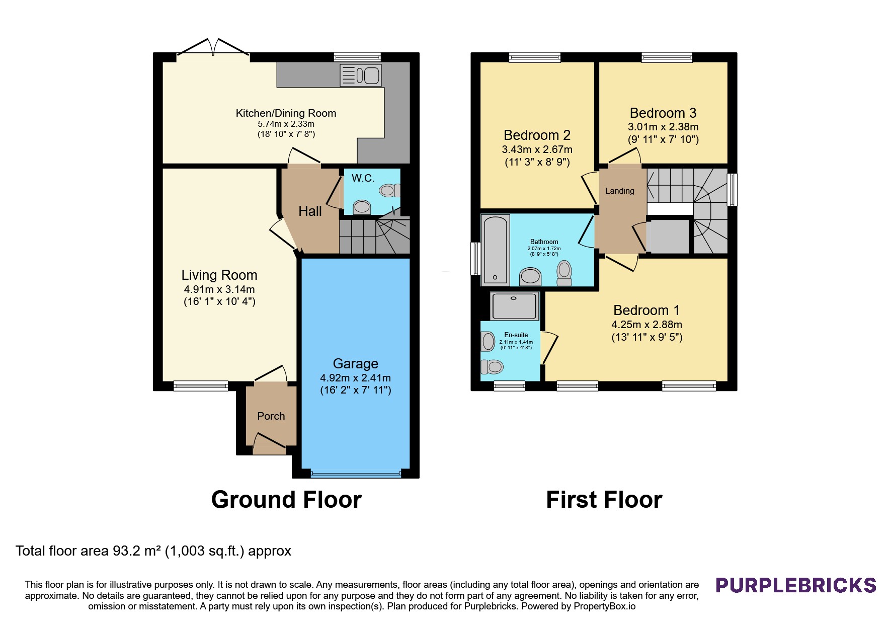 16, Saunton Gardens, Cramlington floorplan