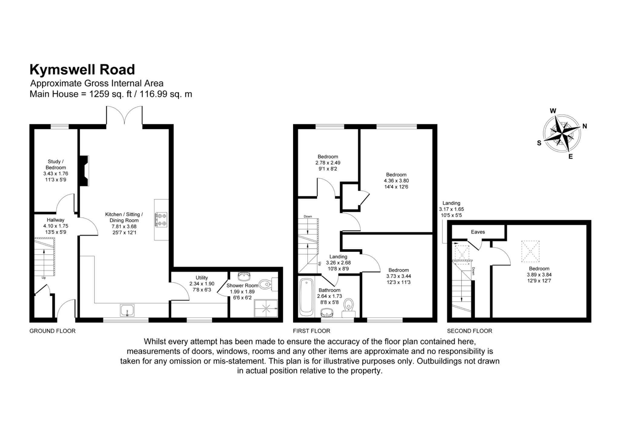 27, Kymswell Road, Hertfordshire floorplan