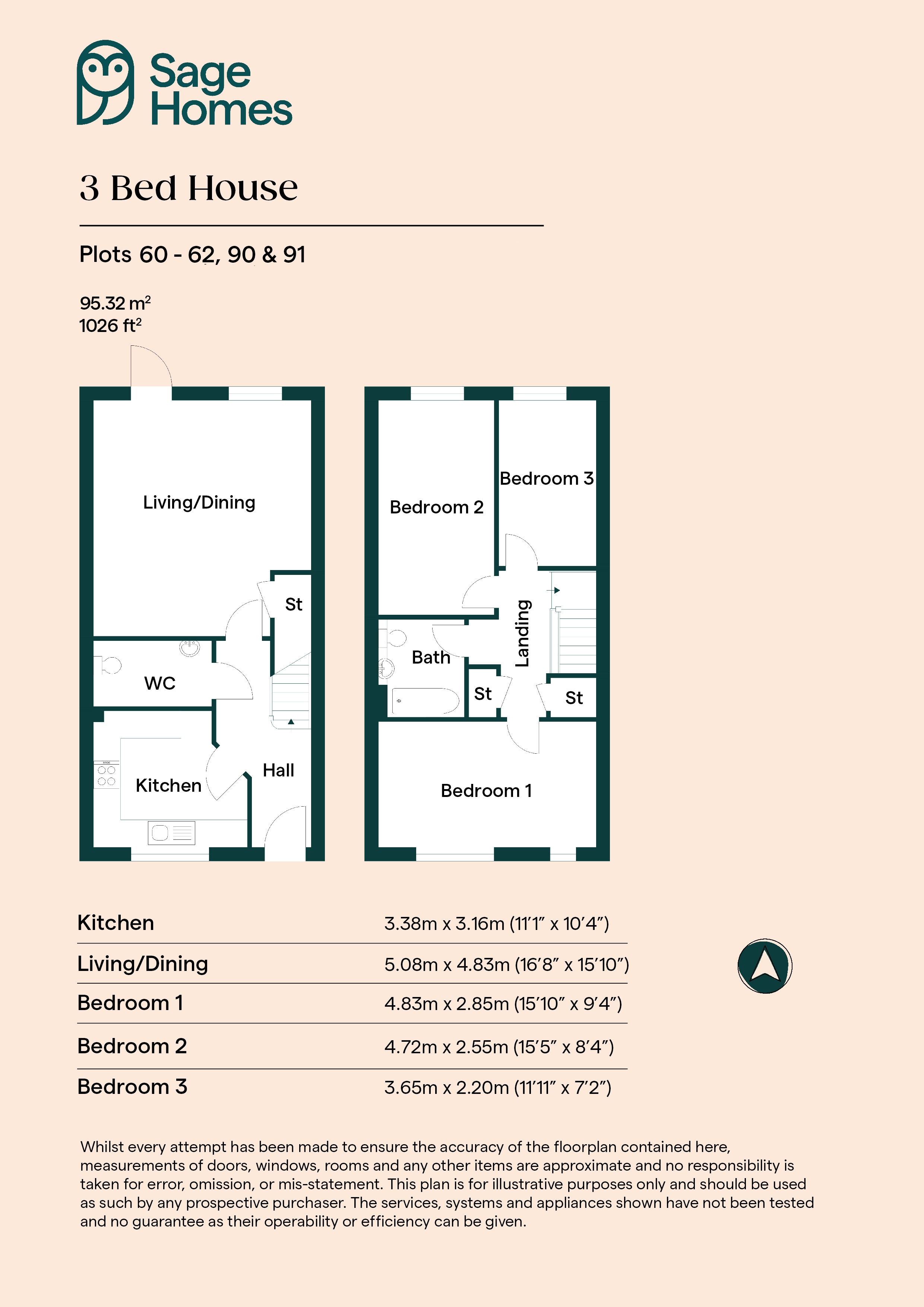 42, Sunflower Avenue, Spalding floorplan