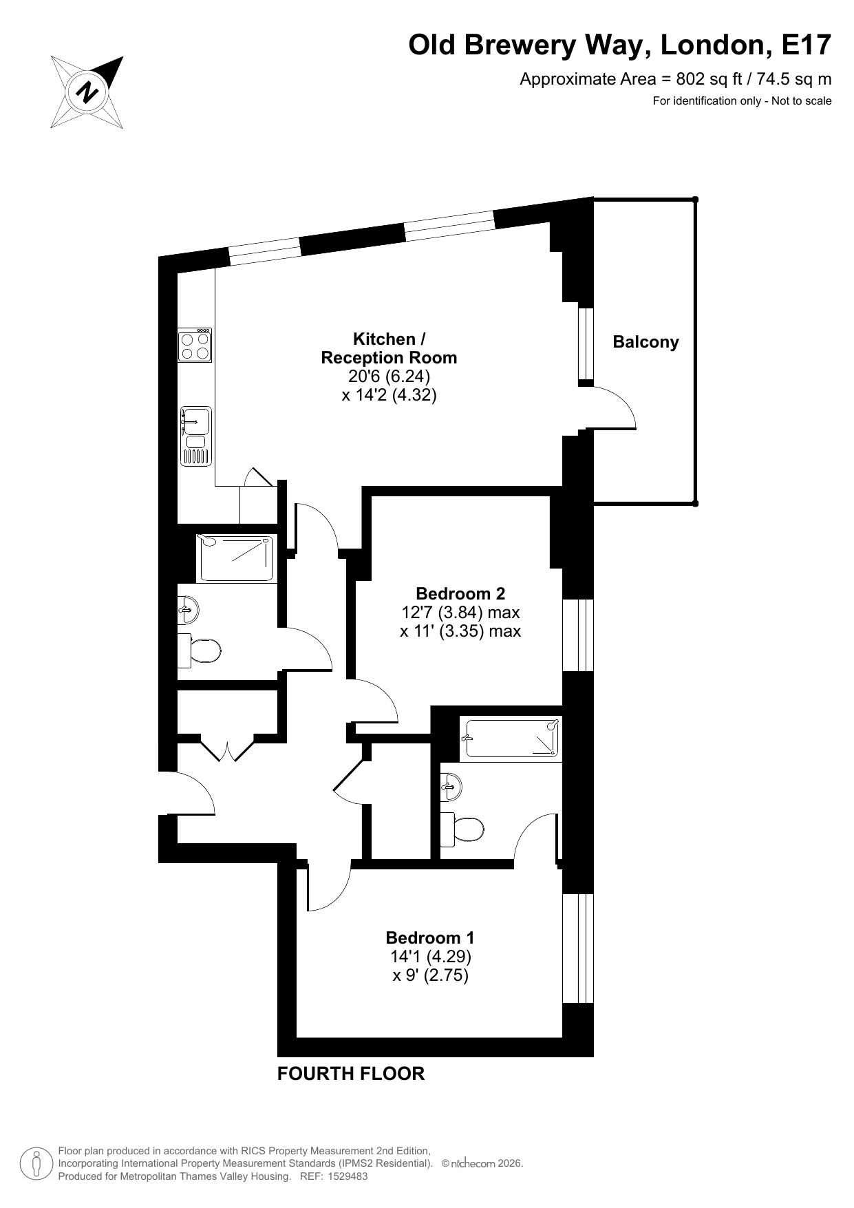 Hops House 3 Old Brewery Way, Walthamstow floorplan