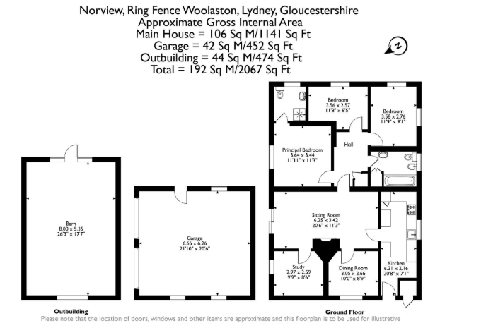 Norview, Woolaston, Lydney floorplan