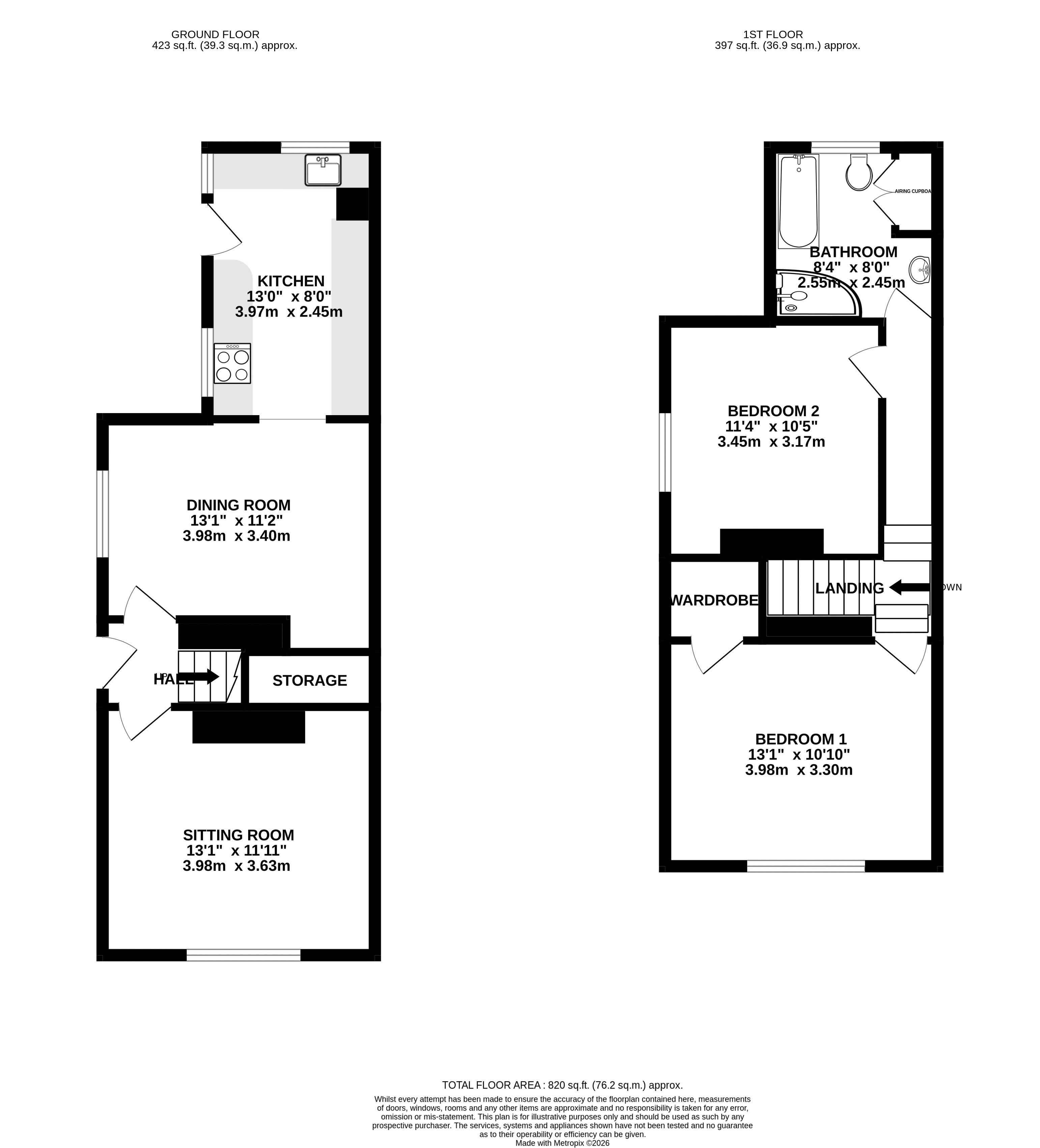 5, Bridge Road, Weston-Super-Mare floorplan
