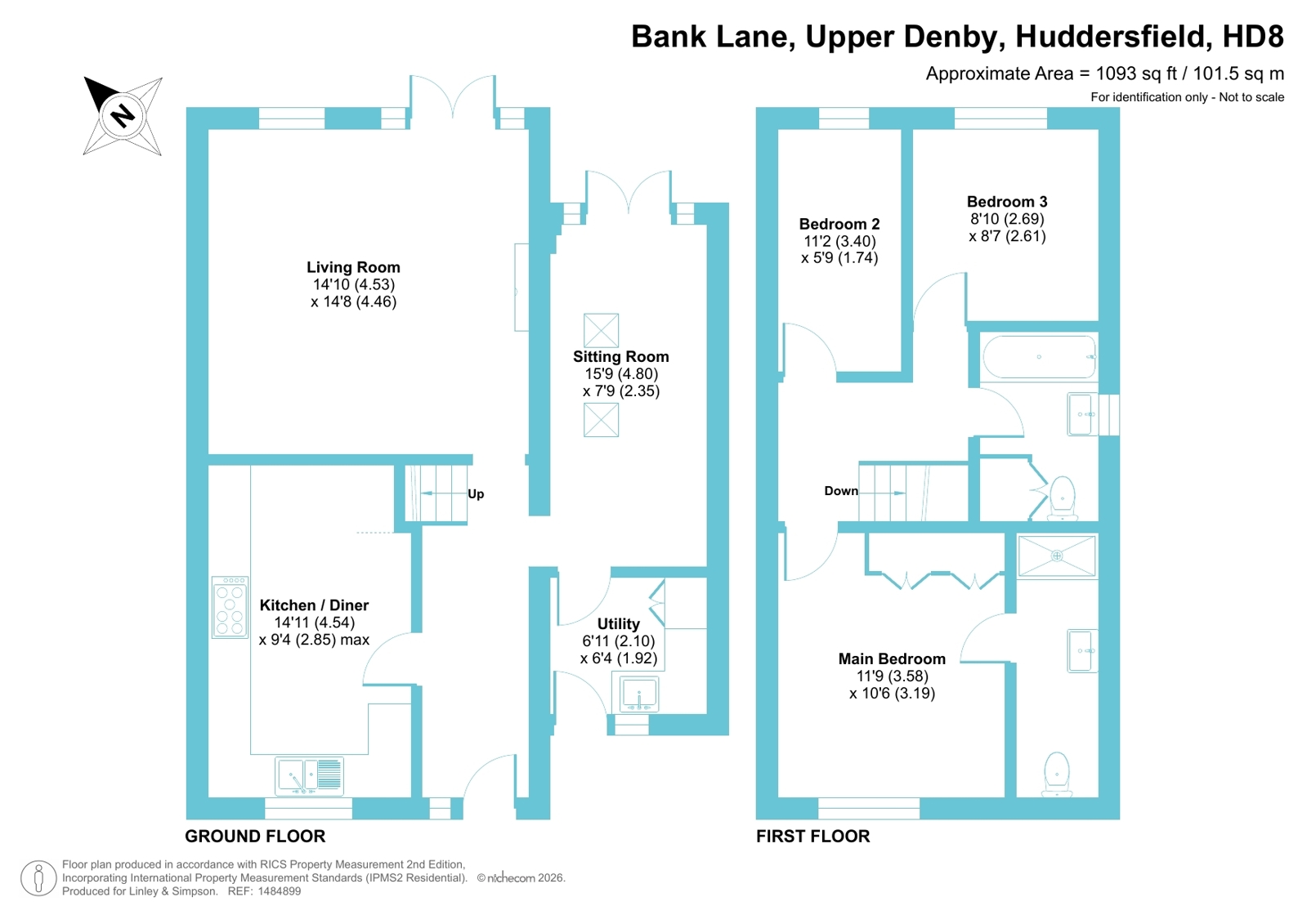18, Bank Lane, Huddersfield floorplan
