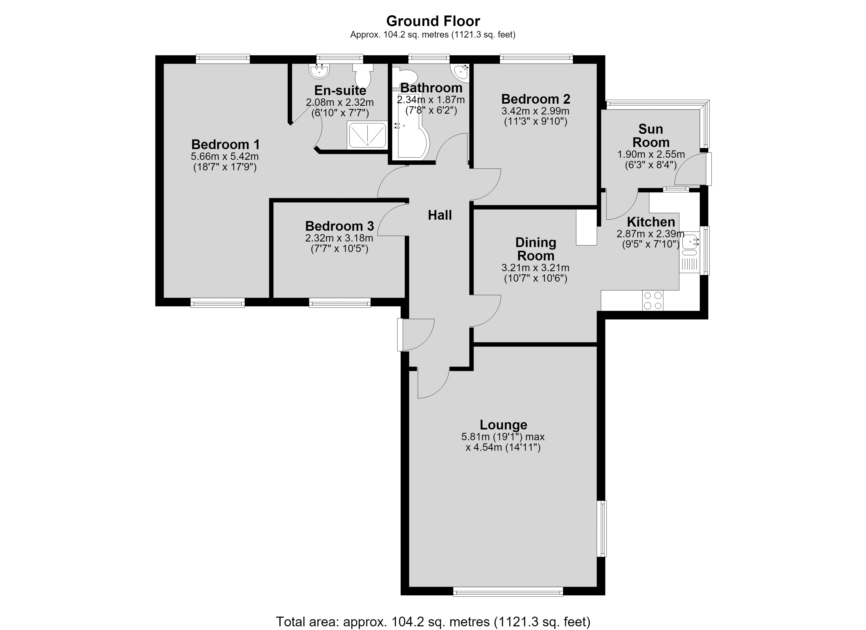 5, Meadow View, Lincoln floorplan