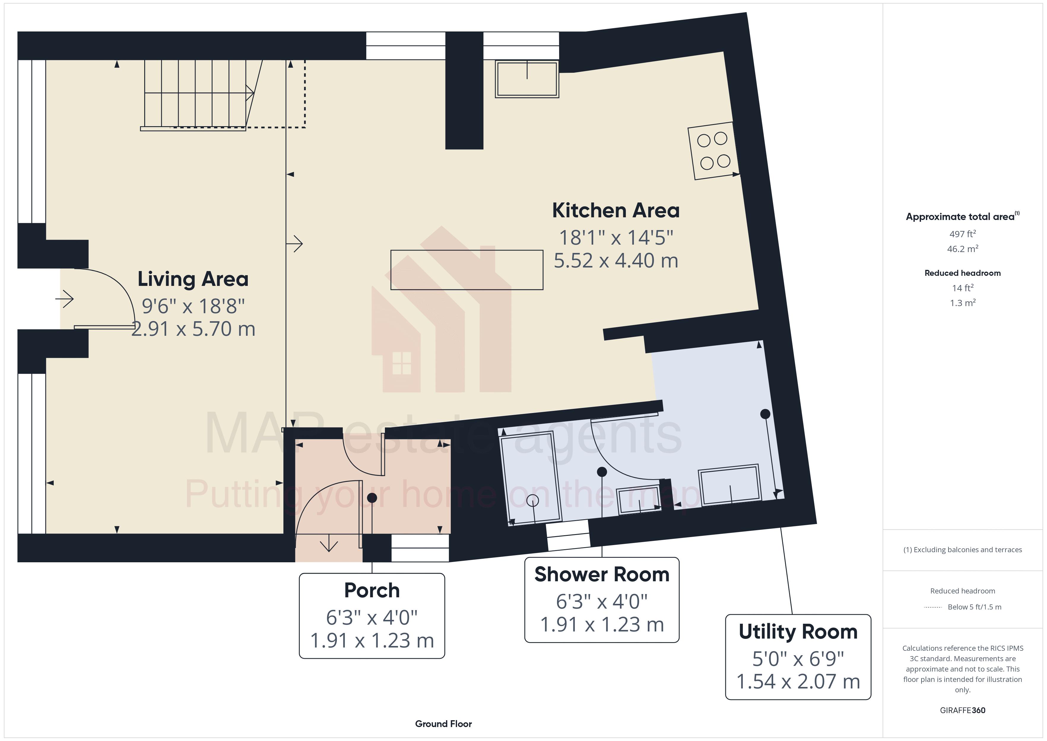 The Old Post Office, Porthallow, Helston floorplan