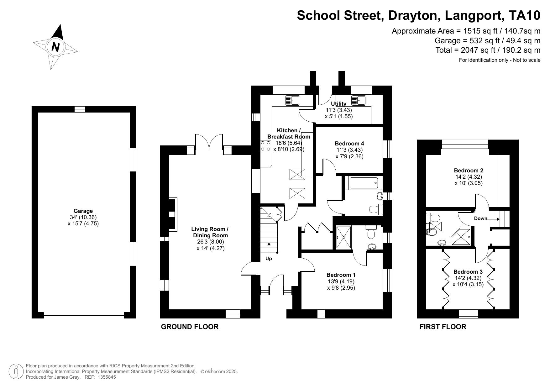 The Granary, School Street, Langport floorplan