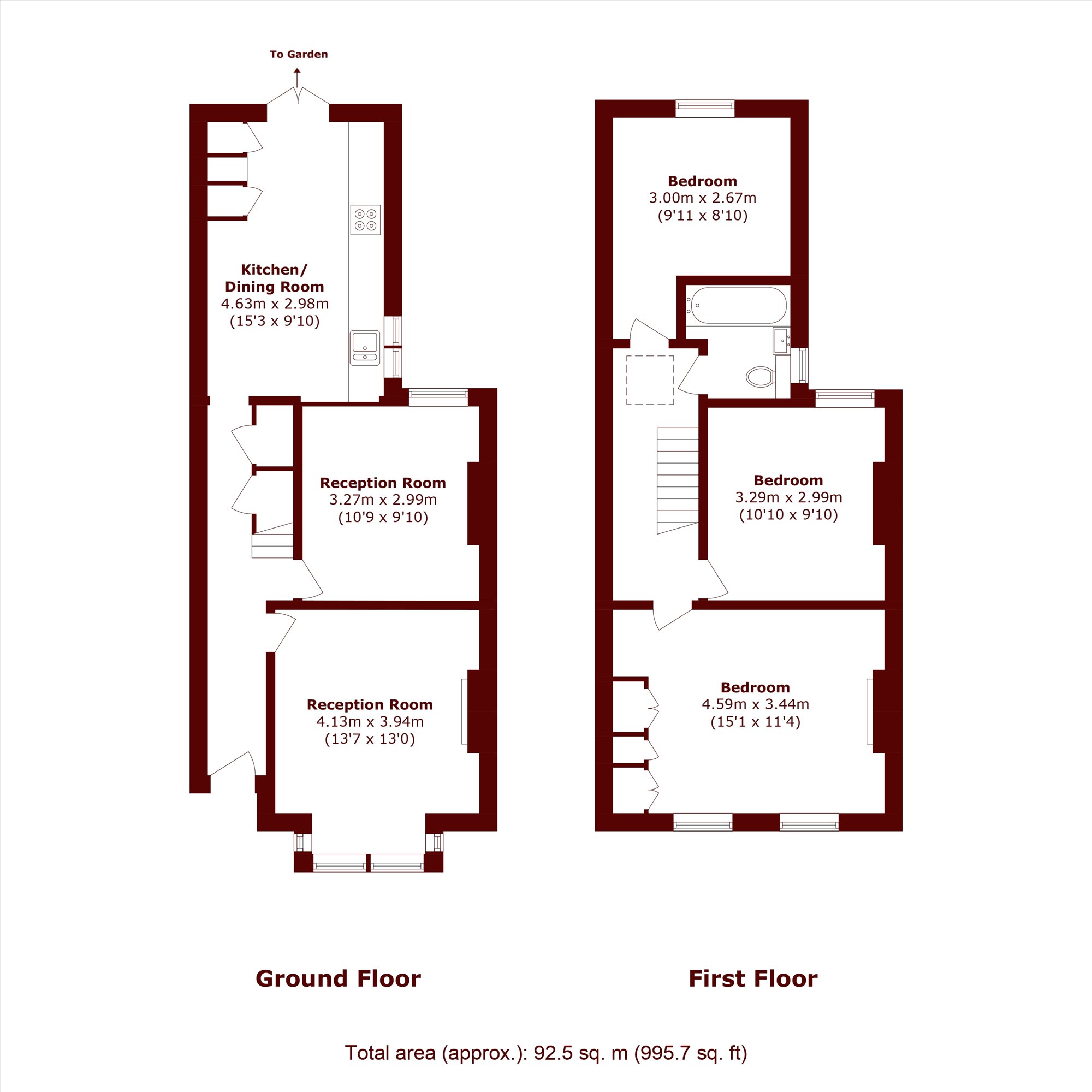 168, Malyons Road, London floorplan