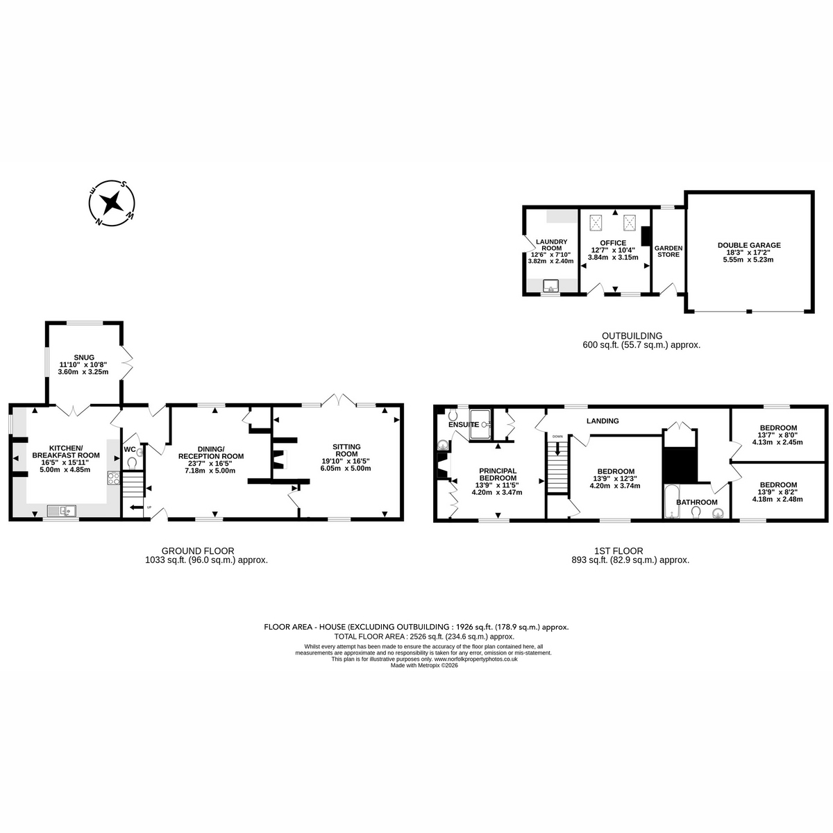 Church Street, Weston Longville floorplan