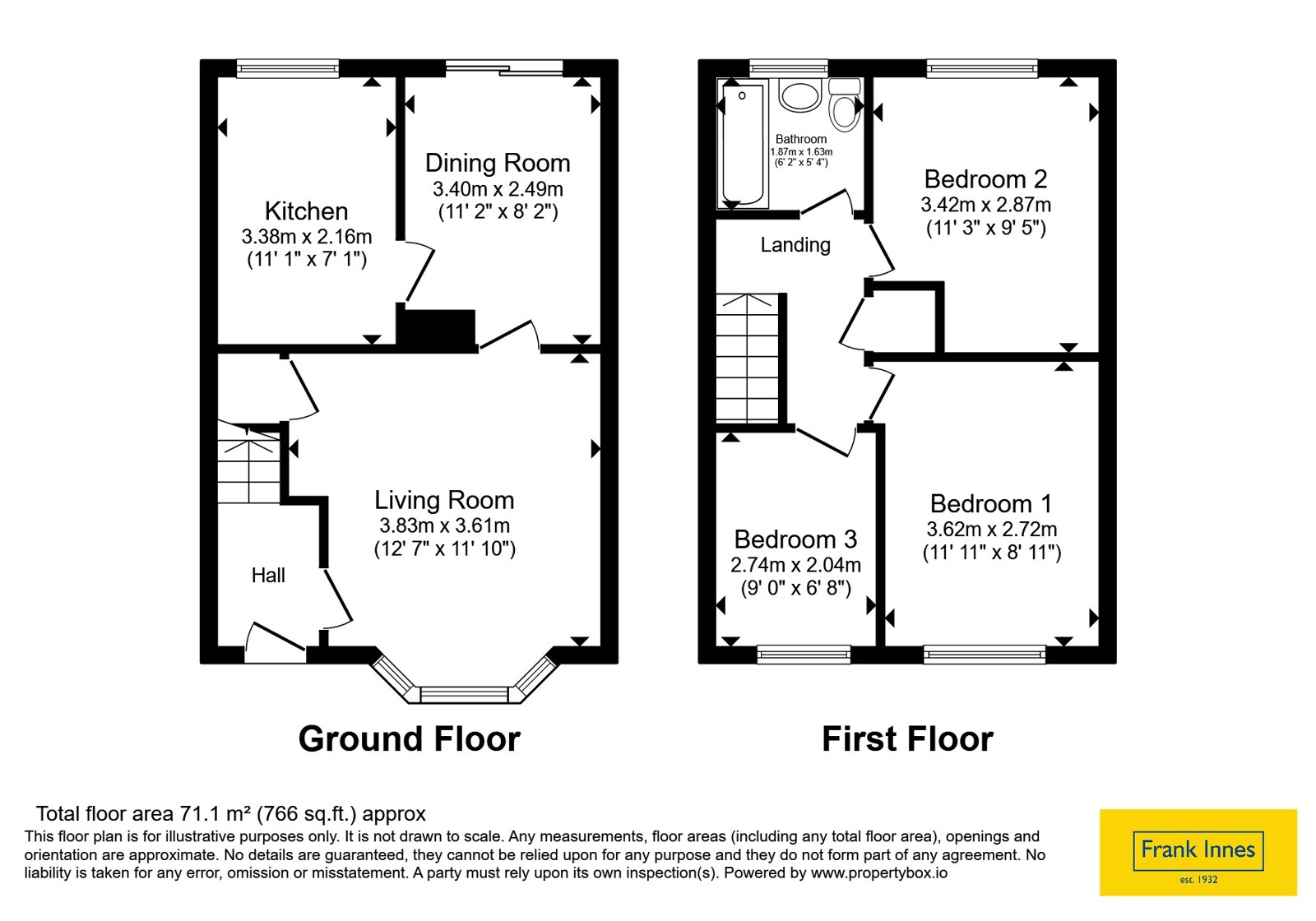 47, Underhill Close, Derbyshire floorplan