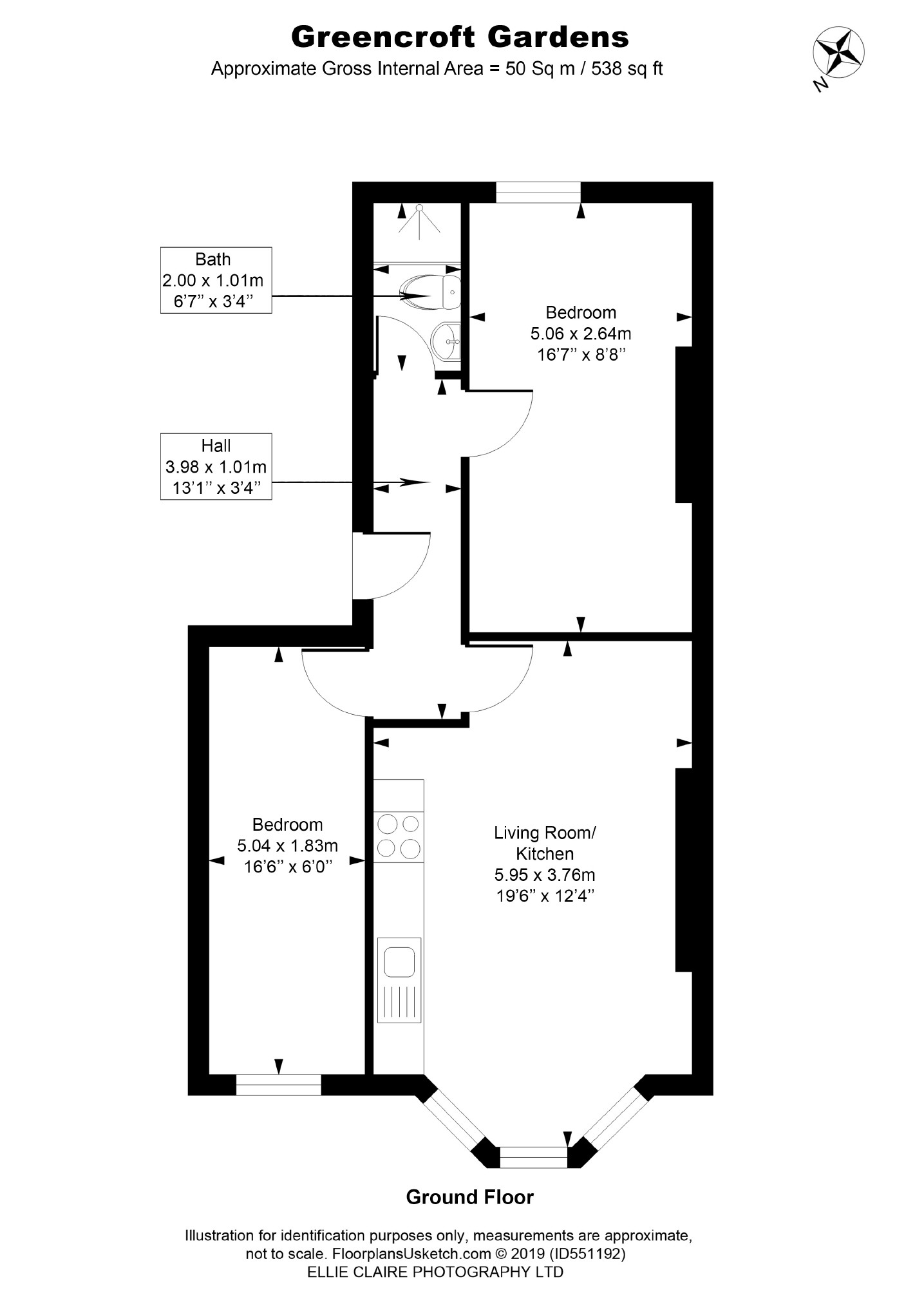 2 Bedrooms Flat to rent in Greencroft Gardens, South Hampstead, London NW6