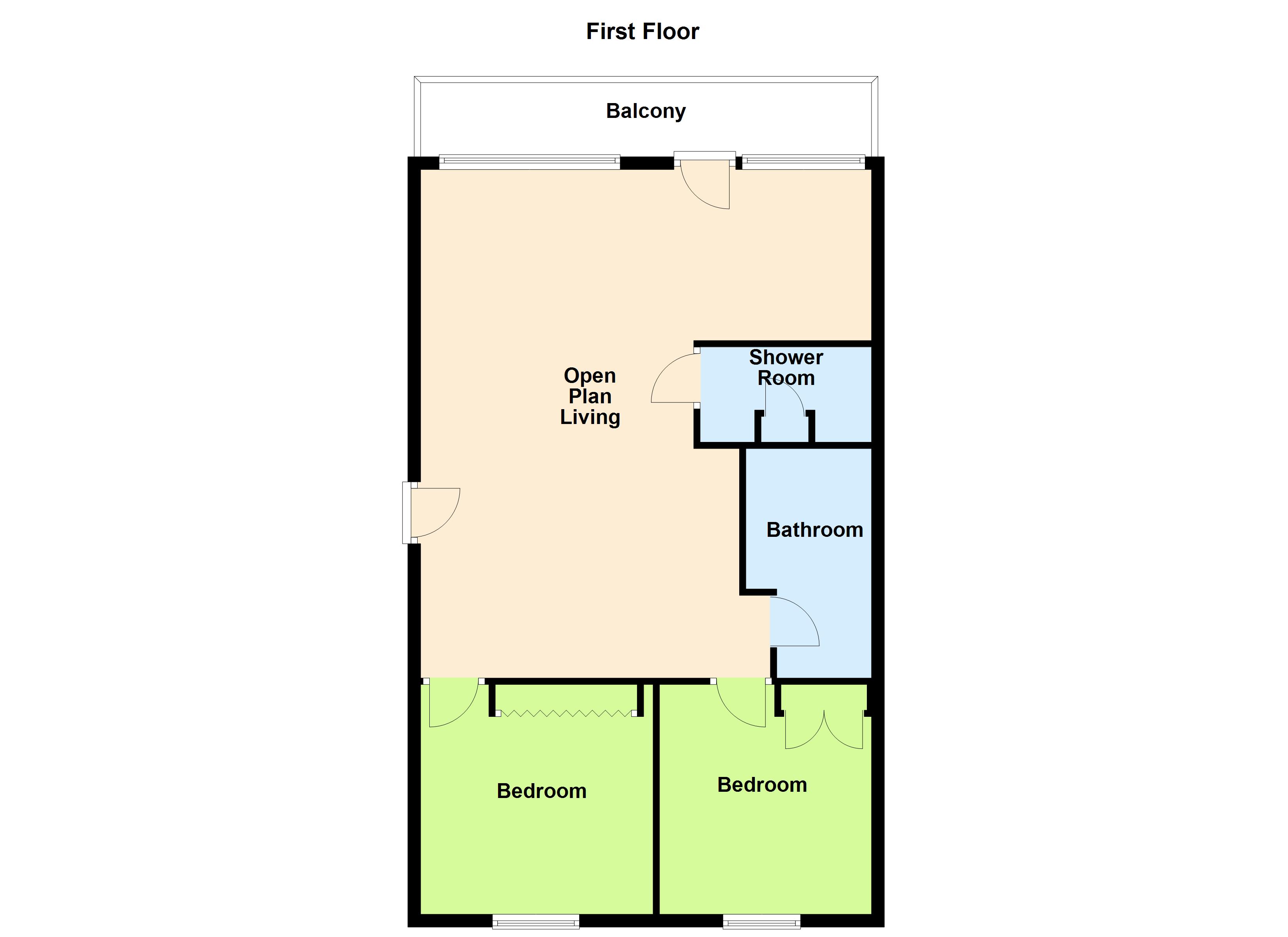 Apartment 1, Sandtop,, The Strand, Pembrokeshire floorplan