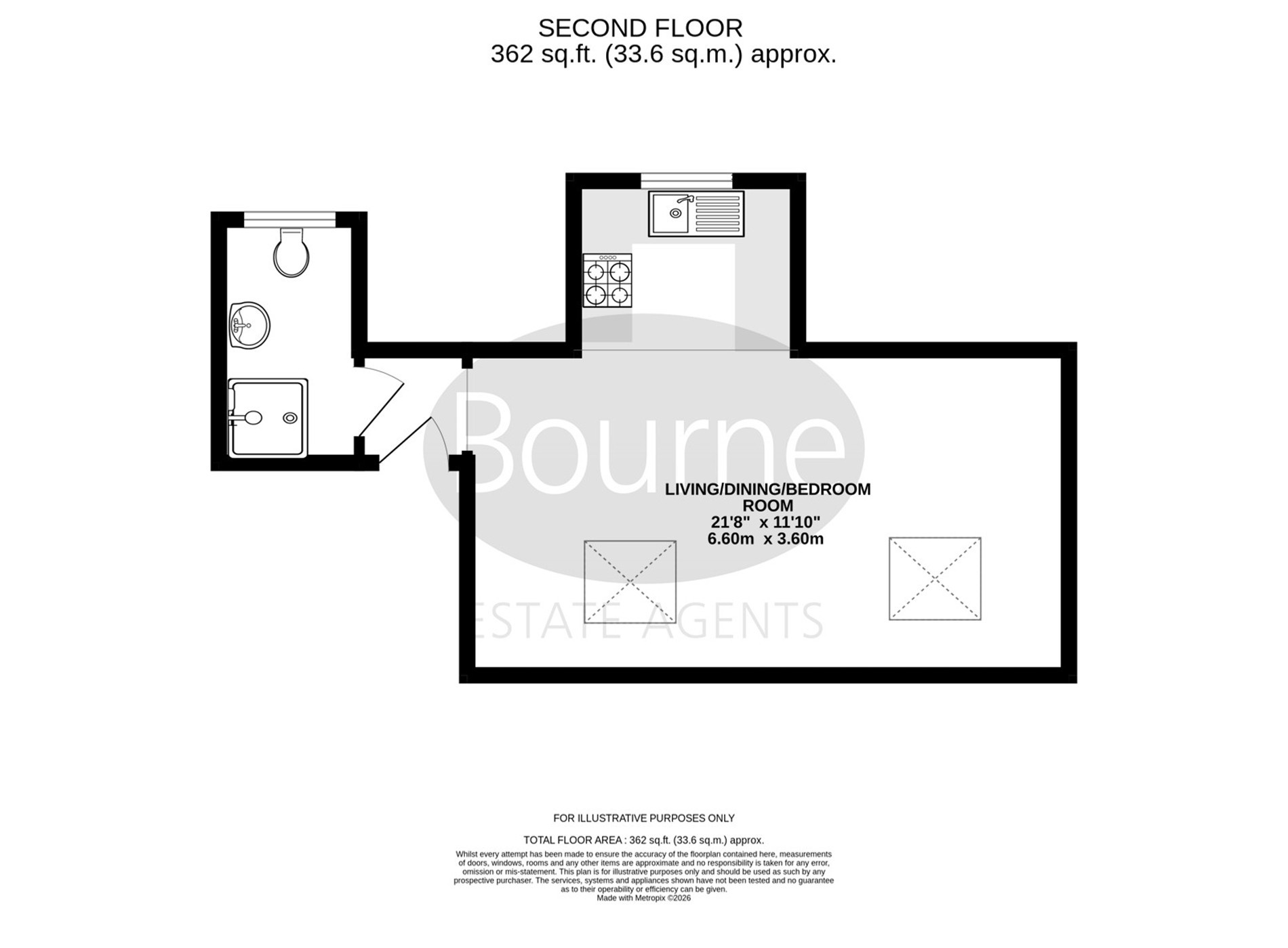 Flat 5, The Old Print House 18B,, Bridge Mews, Godalming floorplan