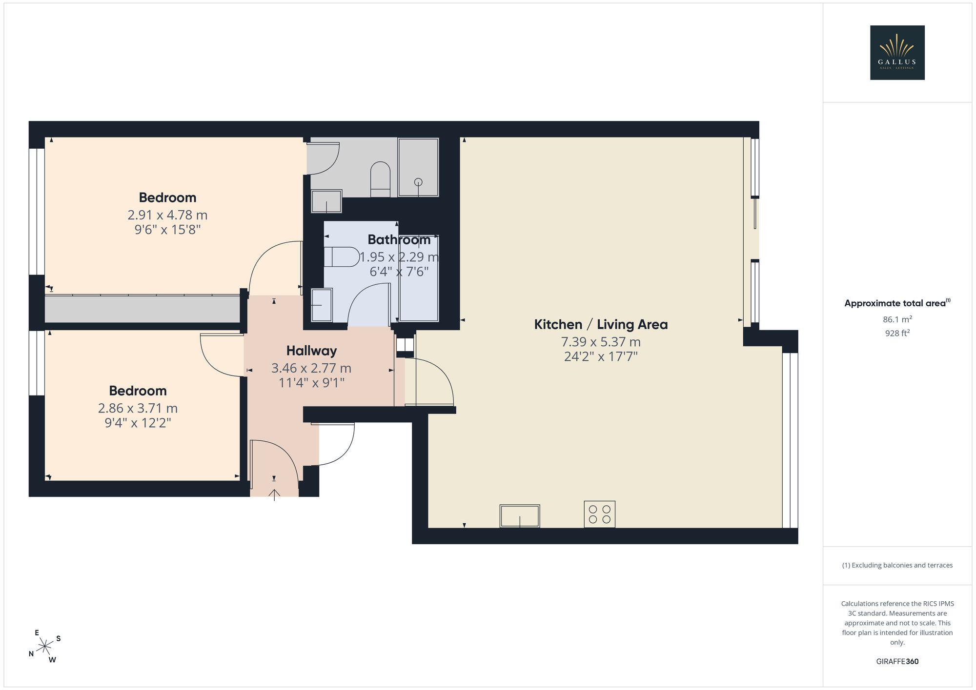 4/1 106 Lancefield Quay, Glasgow floorplan